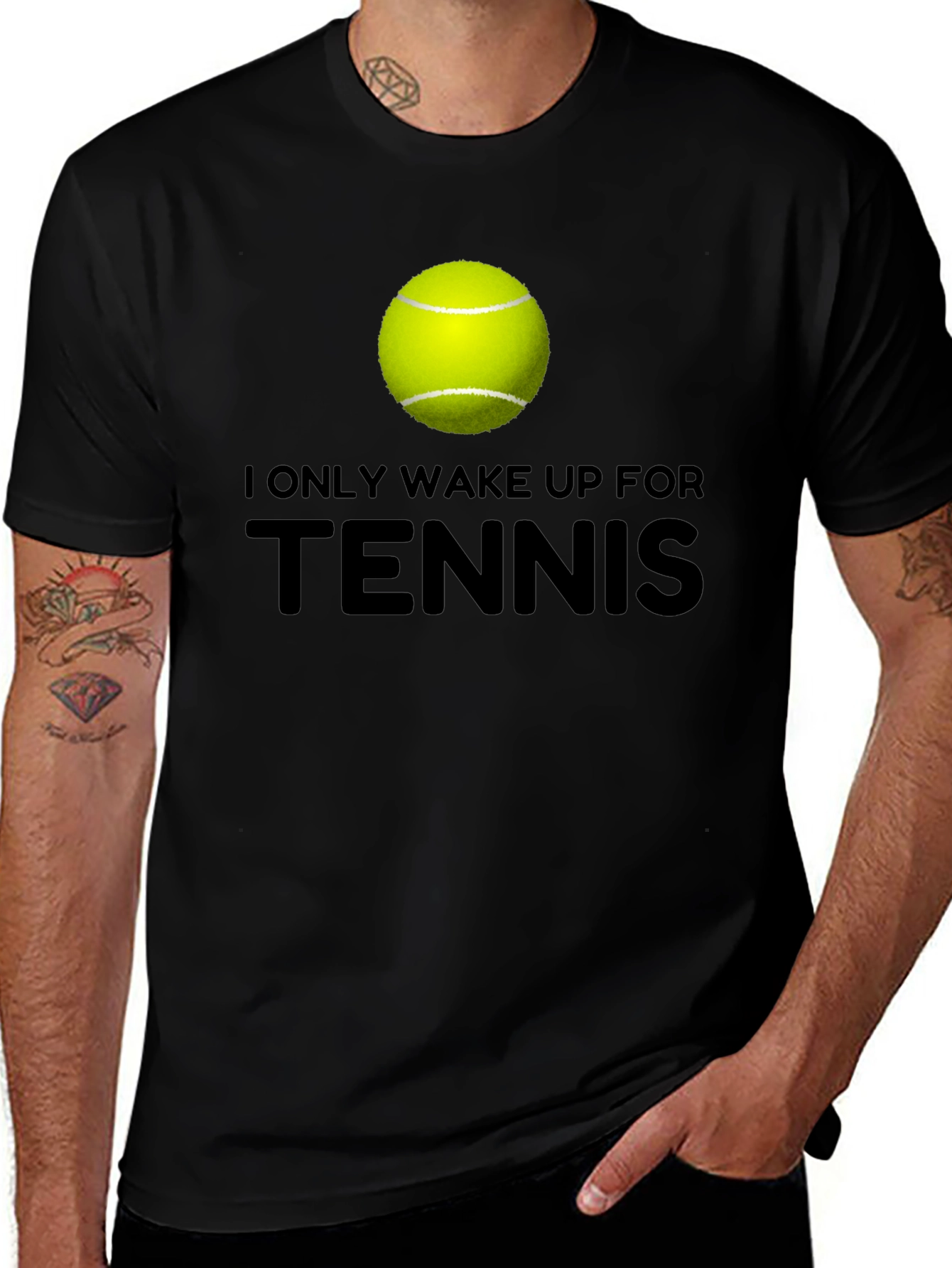 Variant 3 of Tennis Enthusiast Graphic T-Shirt