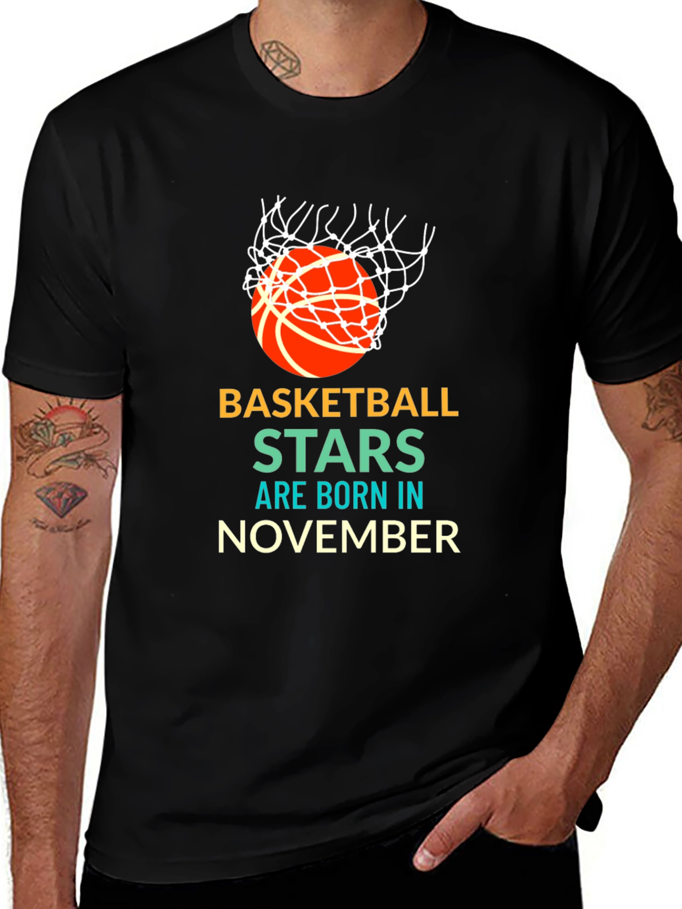 Basketball Stars Born in November T-Shirt