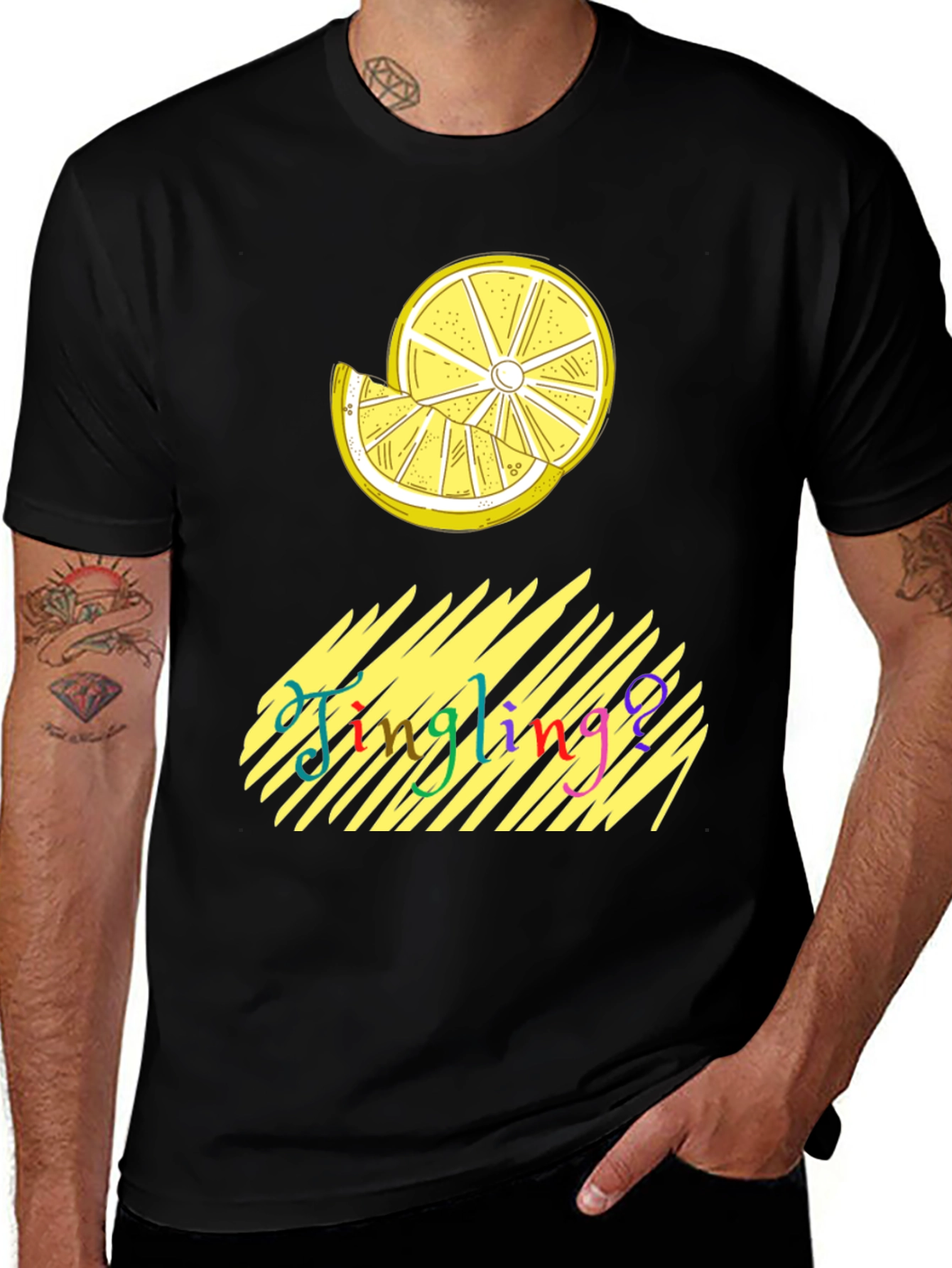 Variant 10 of Jingling Lemon Graphic Tee - Soft Cotton