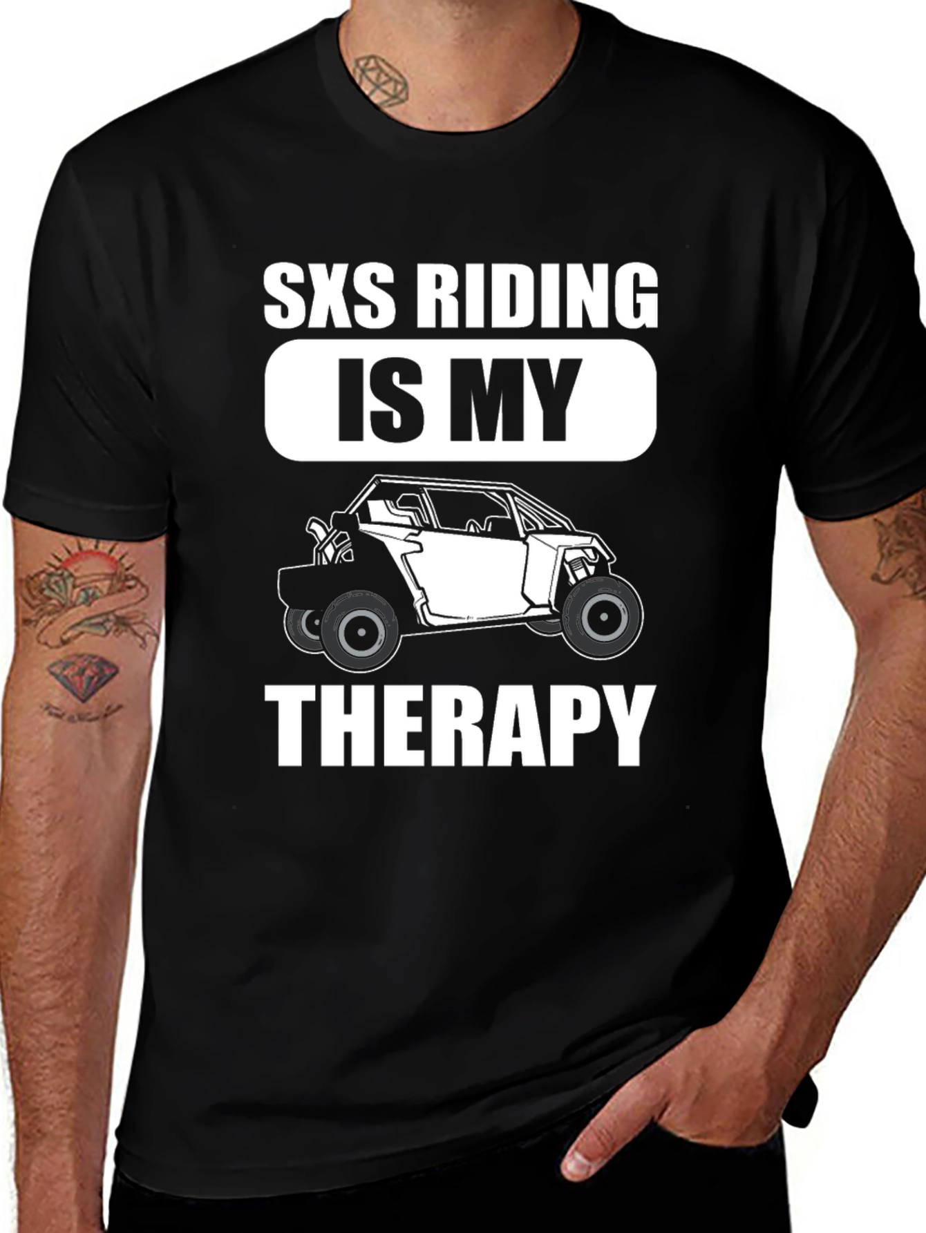 SXS Riding is My Therapy Graphic T-Shirt