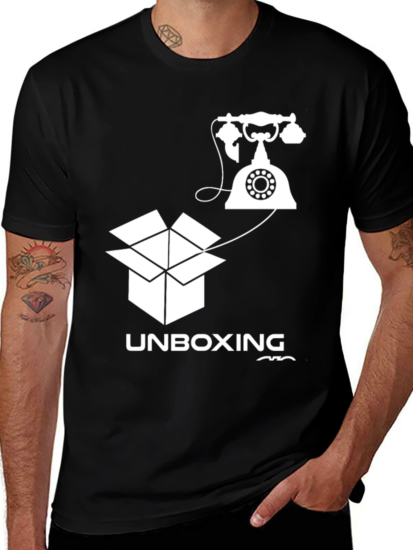 Variant 18 of Unboxing Telephone Graphic Tee - Retro Call