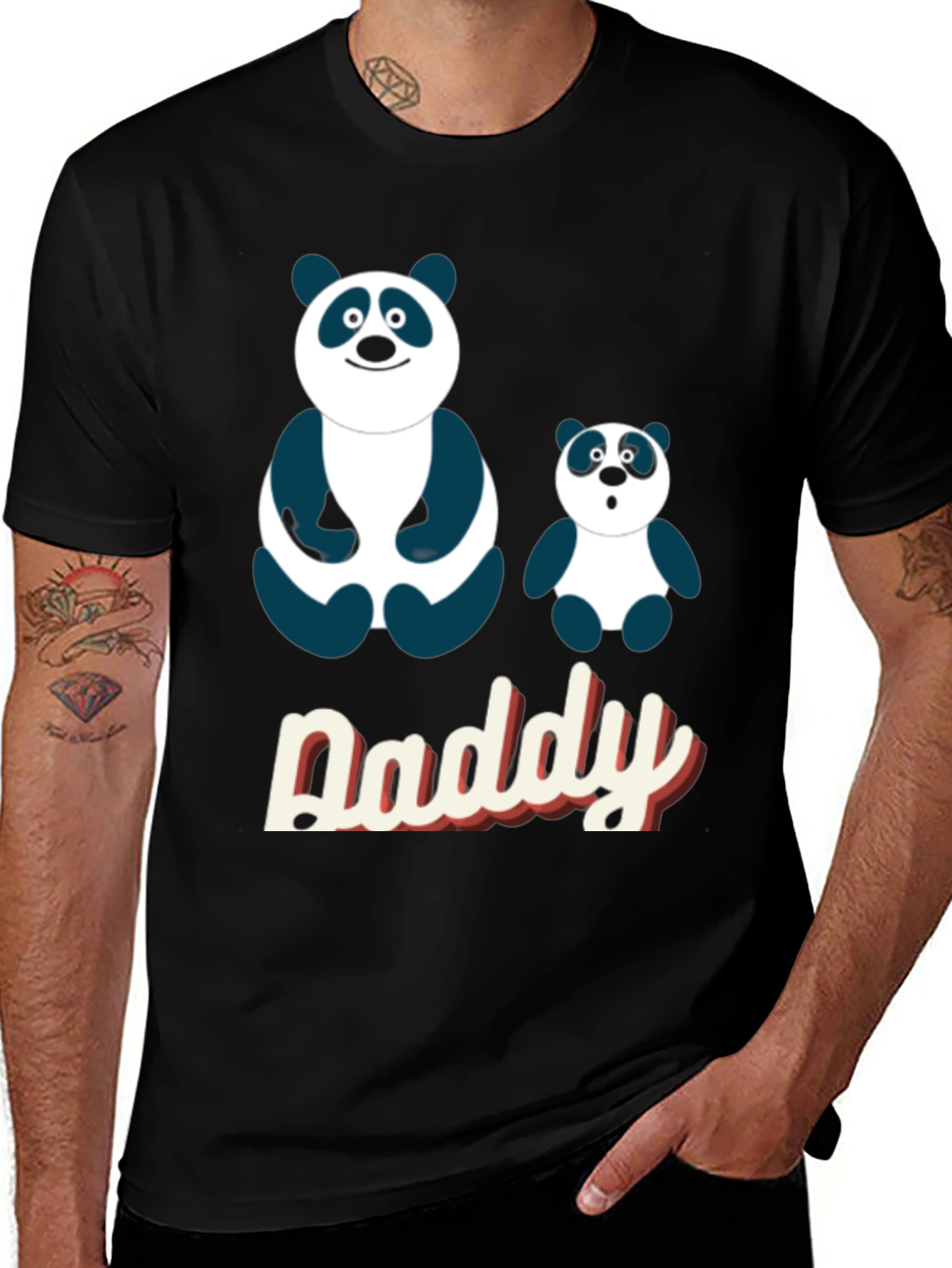 Variant 16 of Daddy Panda Graphic T-Shirt