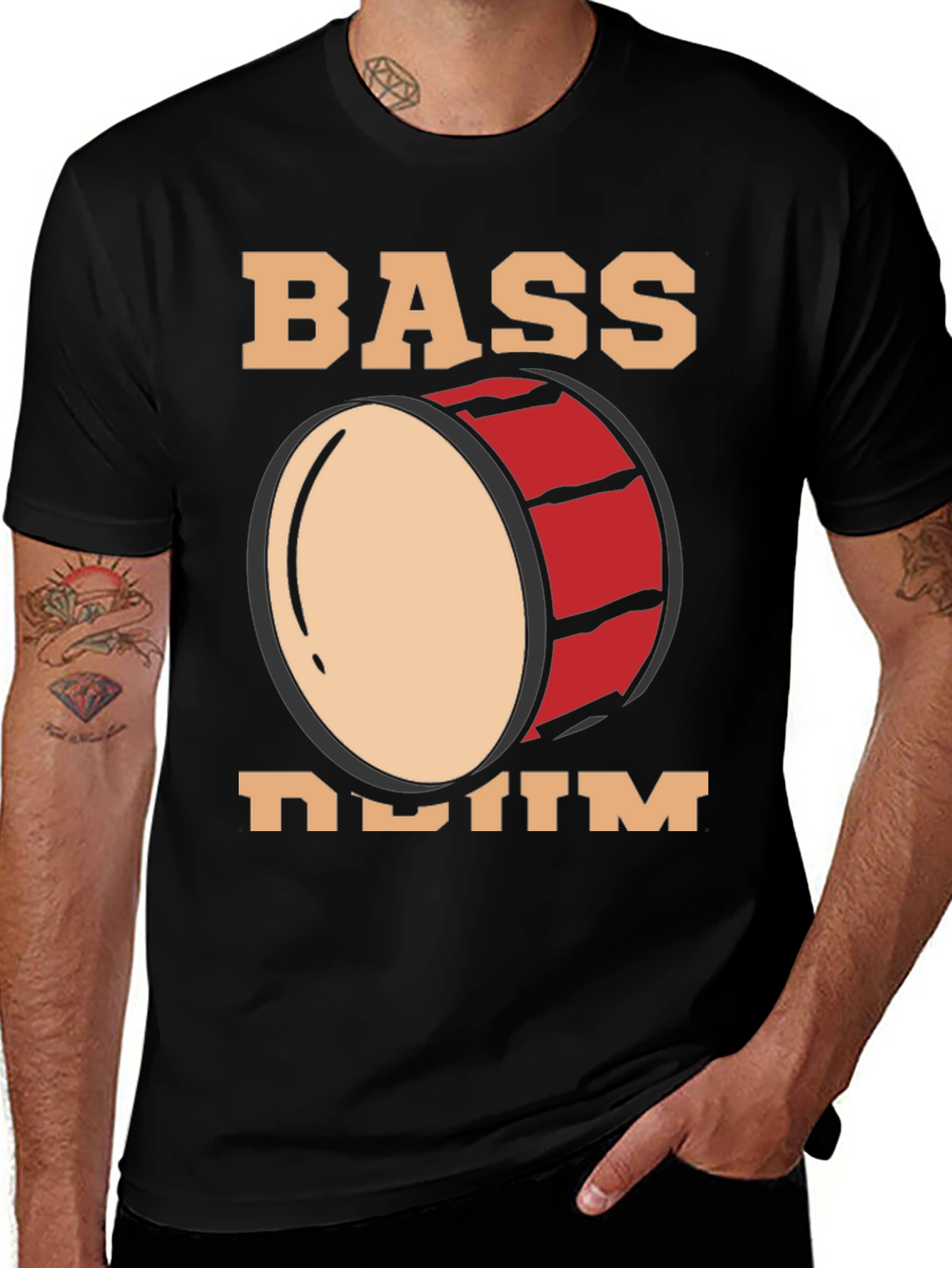 Variant 23 of Bass Drum Graphic T-Shirt