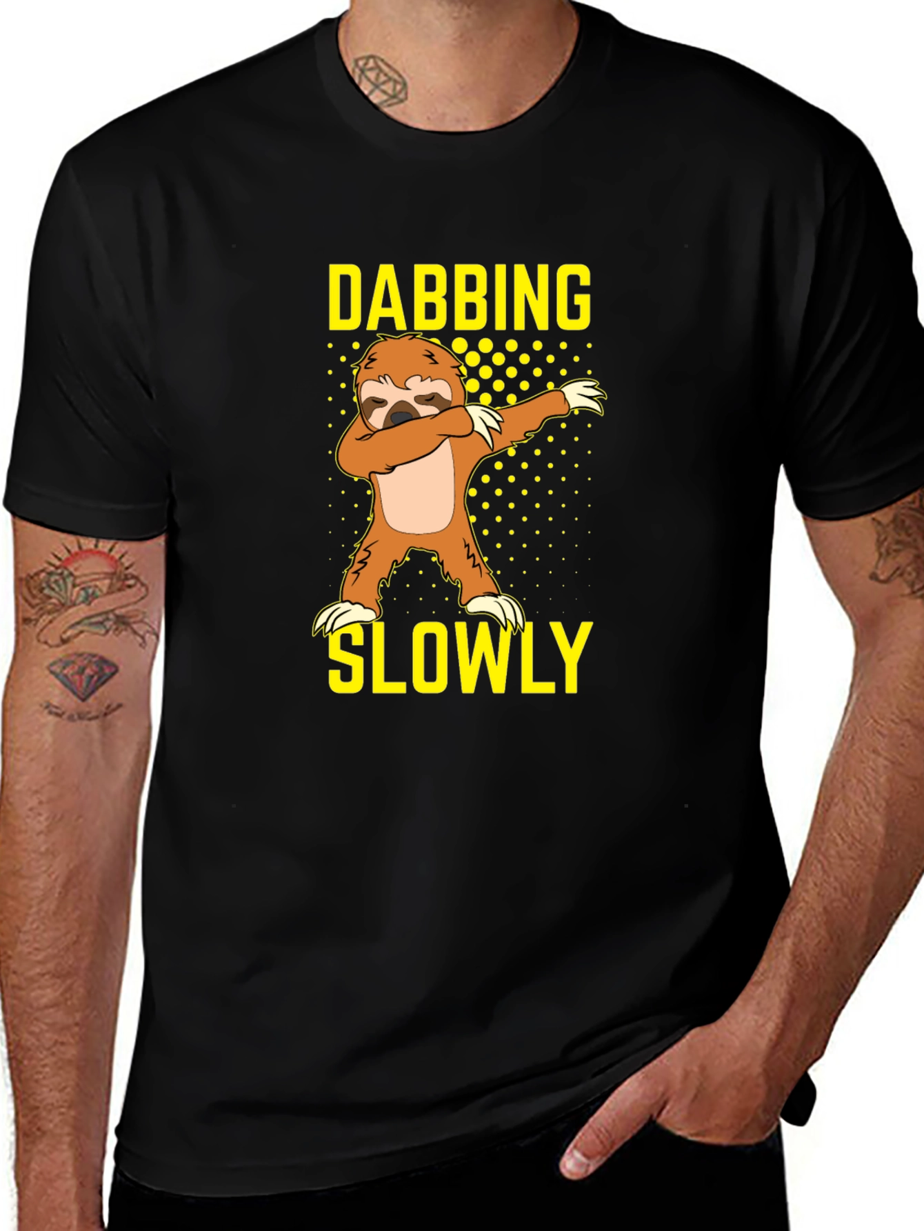 Variant 9 of Dabbing Sloth Graphic T-Shirt