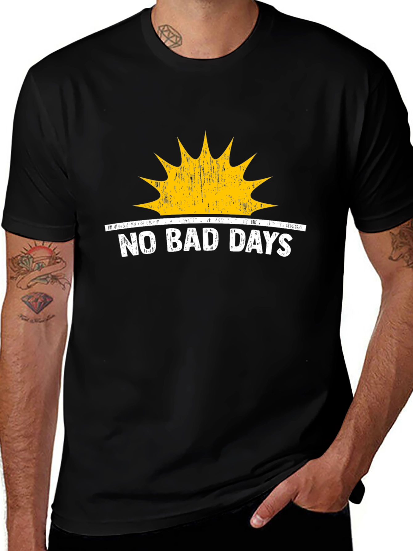 Variant 30 of No Bad Days Graphic Tee - Black