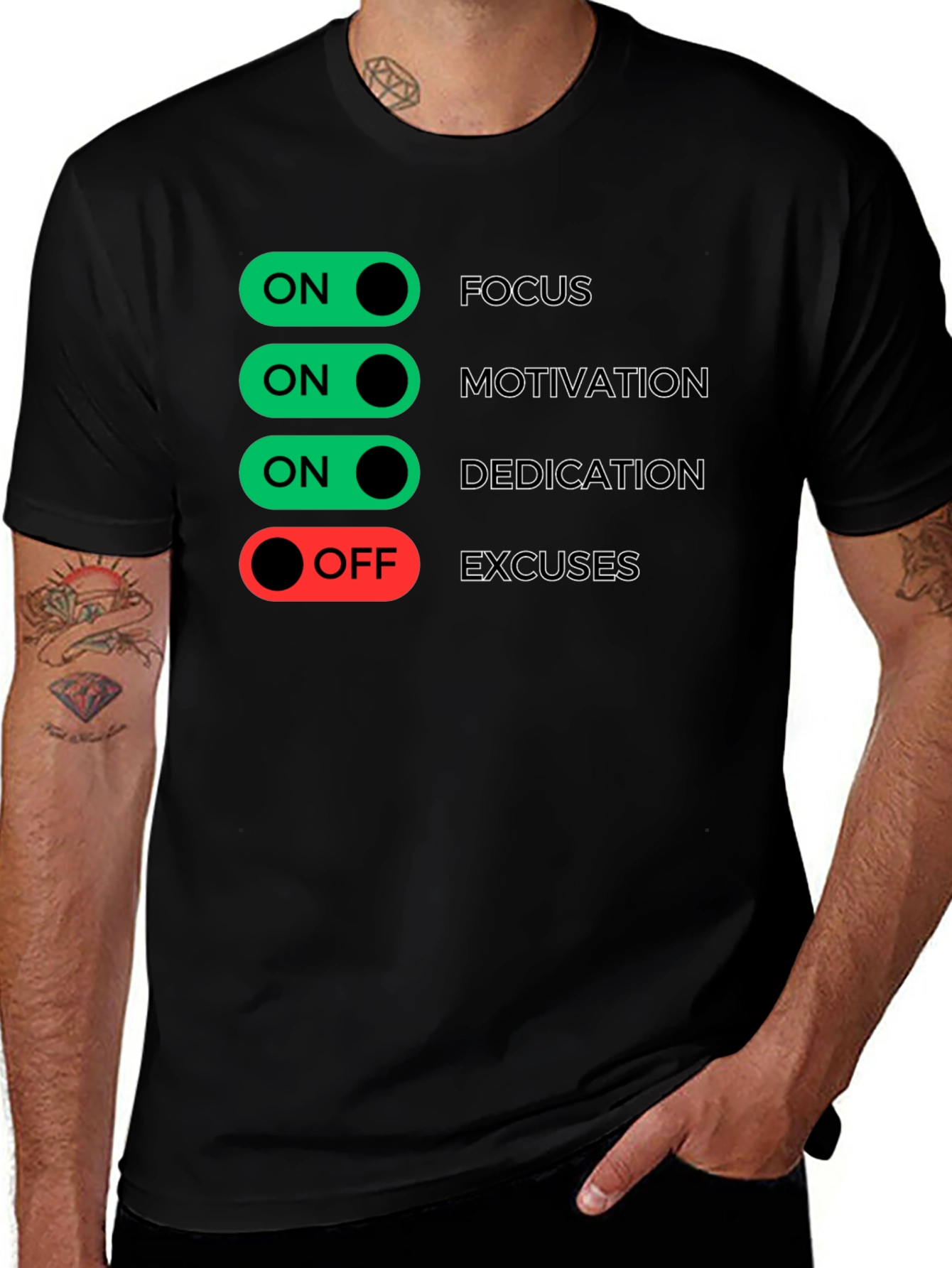 Variant 10 of Focus Motivation Dedication T-Shirt