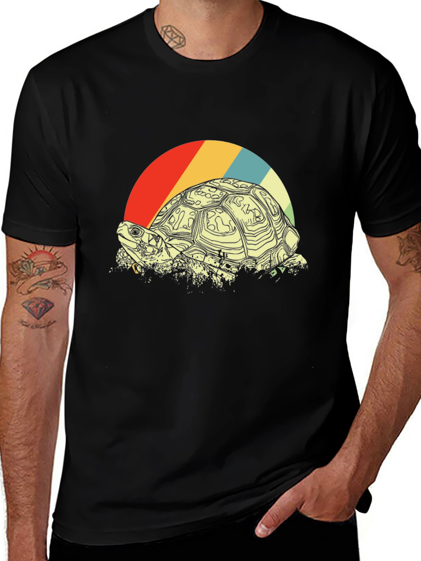 Variant 30 of Retro Turtle Graphic T-Shirt - Vintage Style Tee