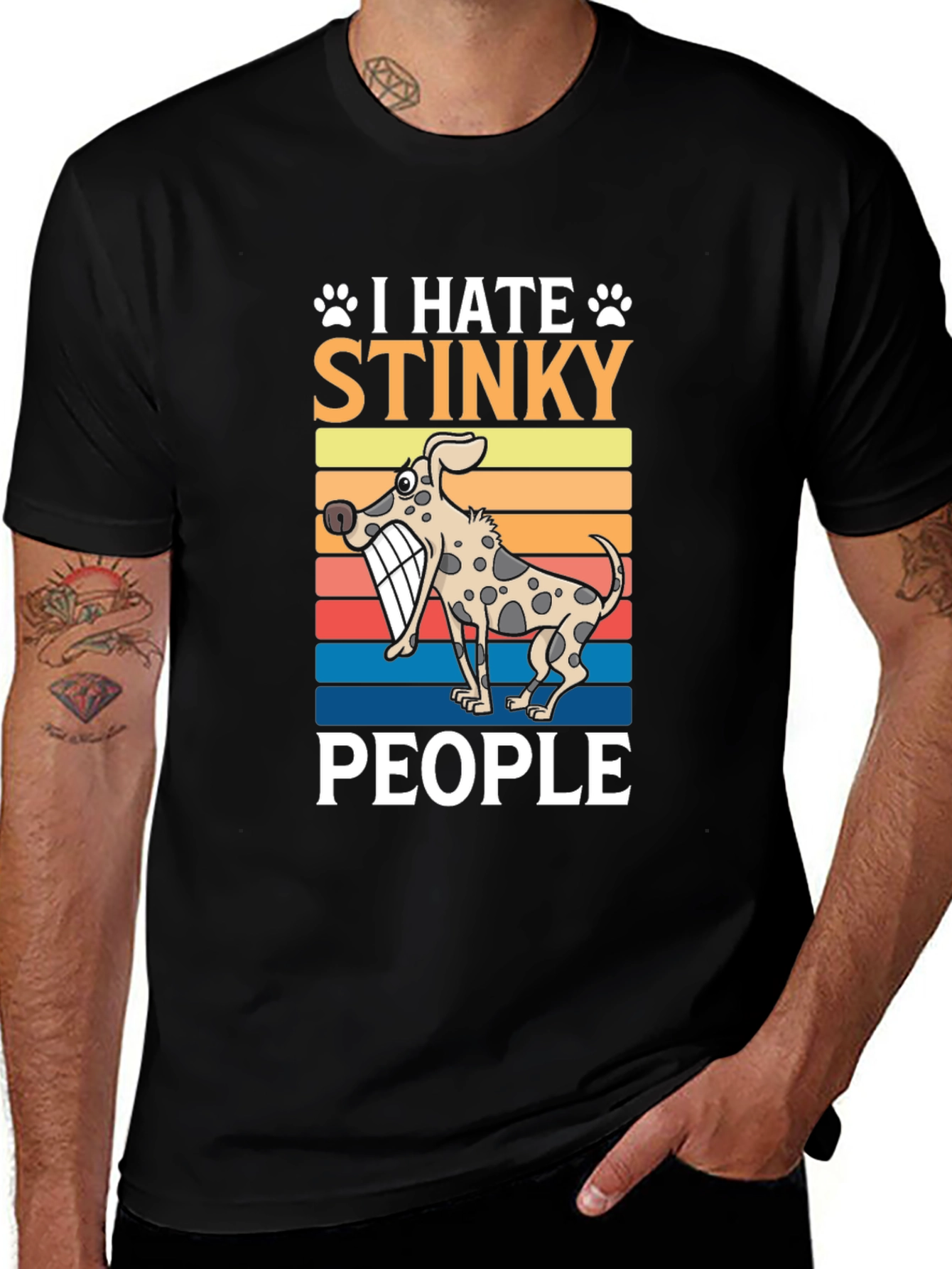 Variant 10 of I Hate Stinky People Graphic Tee - Dog Lover T-Shirt