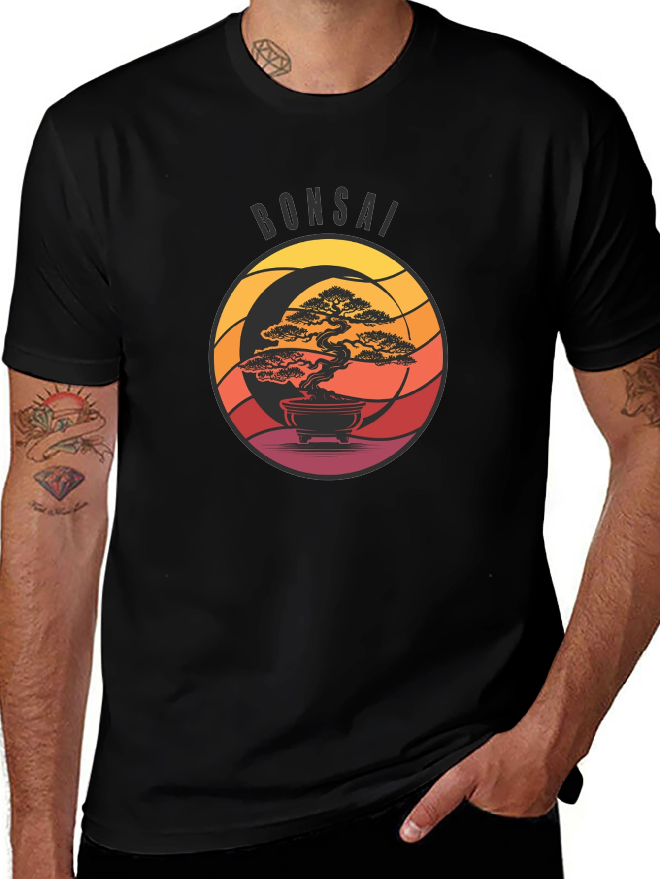 Variant 18 of Bonsai Tree Graphic Tee - Stylish and Unique