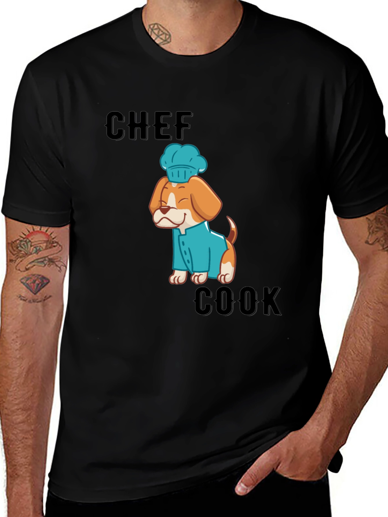 Variant 5 of Chef Cook Dog T-Shirt: Cute Culinary Canine Tee