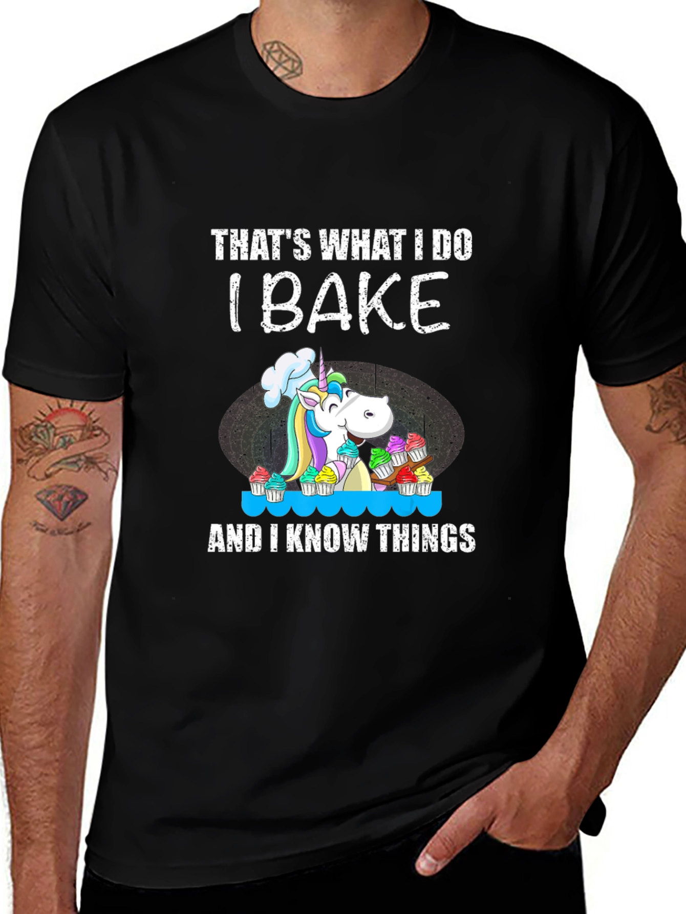 Variant 28 of Funny Unicorn Baker T-Shirt