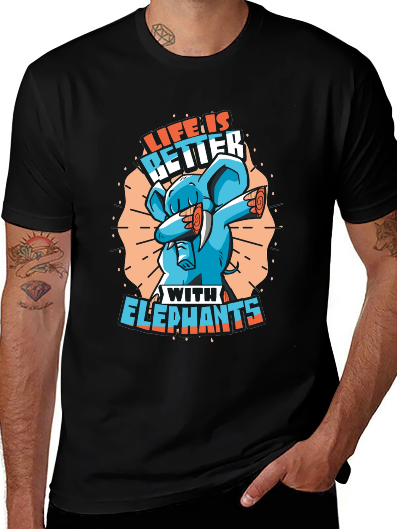 Variant 3 of Life is Better with Elephants T-Shirt