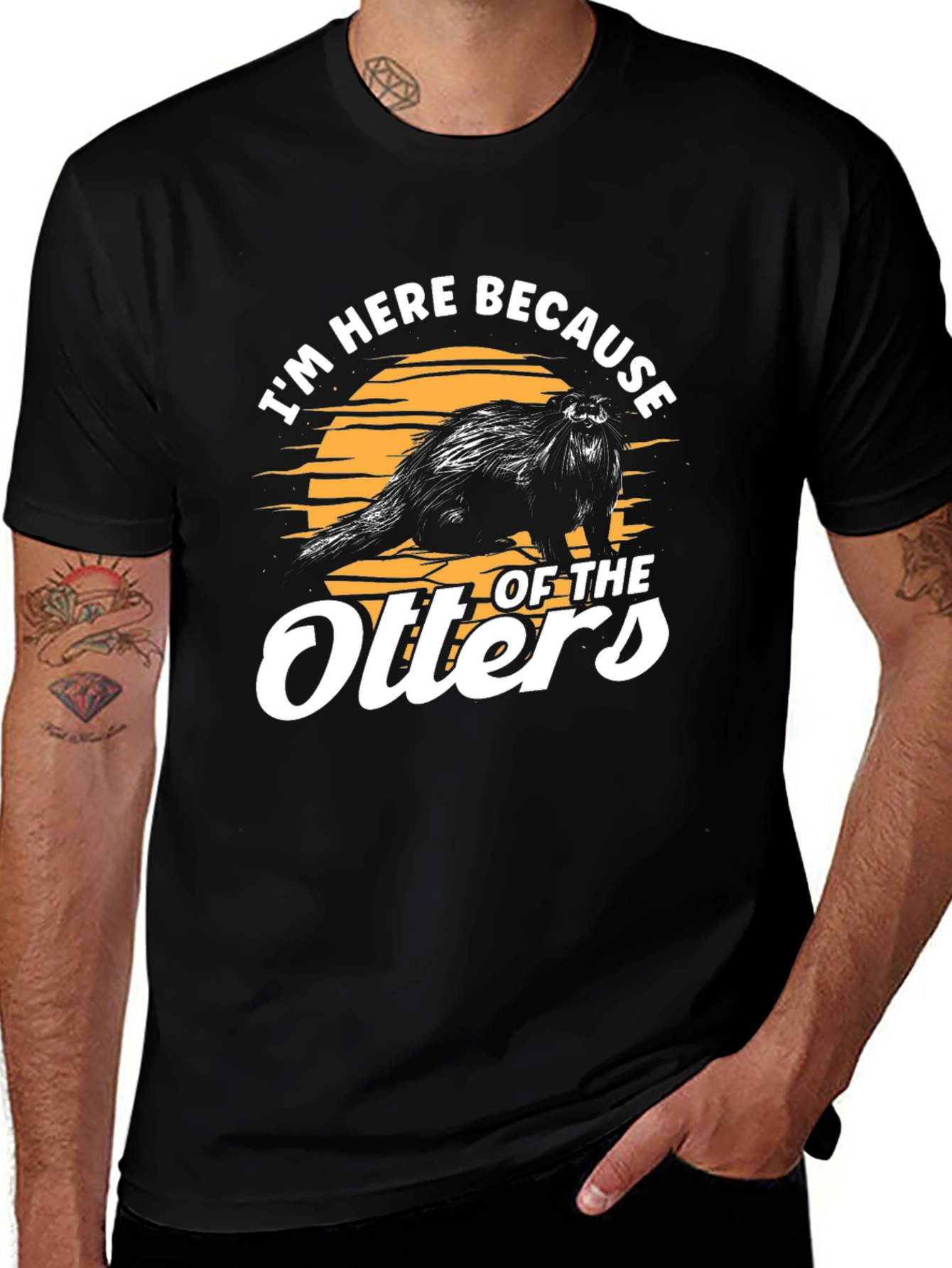 Variant 19 of I'm Here Because of The Otters T-Shirt