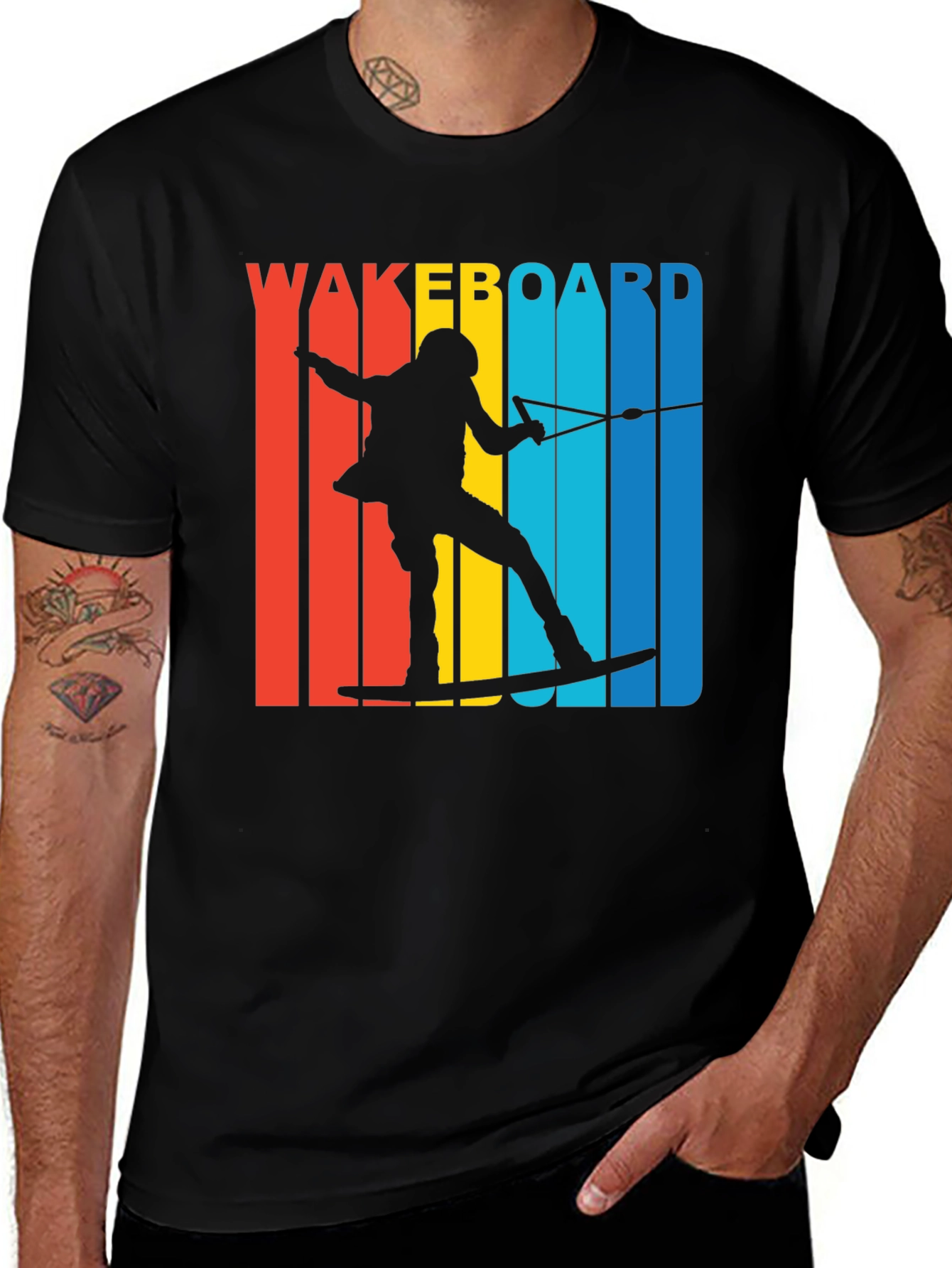 Variant 6 of Retro Wakeboard Graphic Tee - Vintage Water Sports T-Shirt