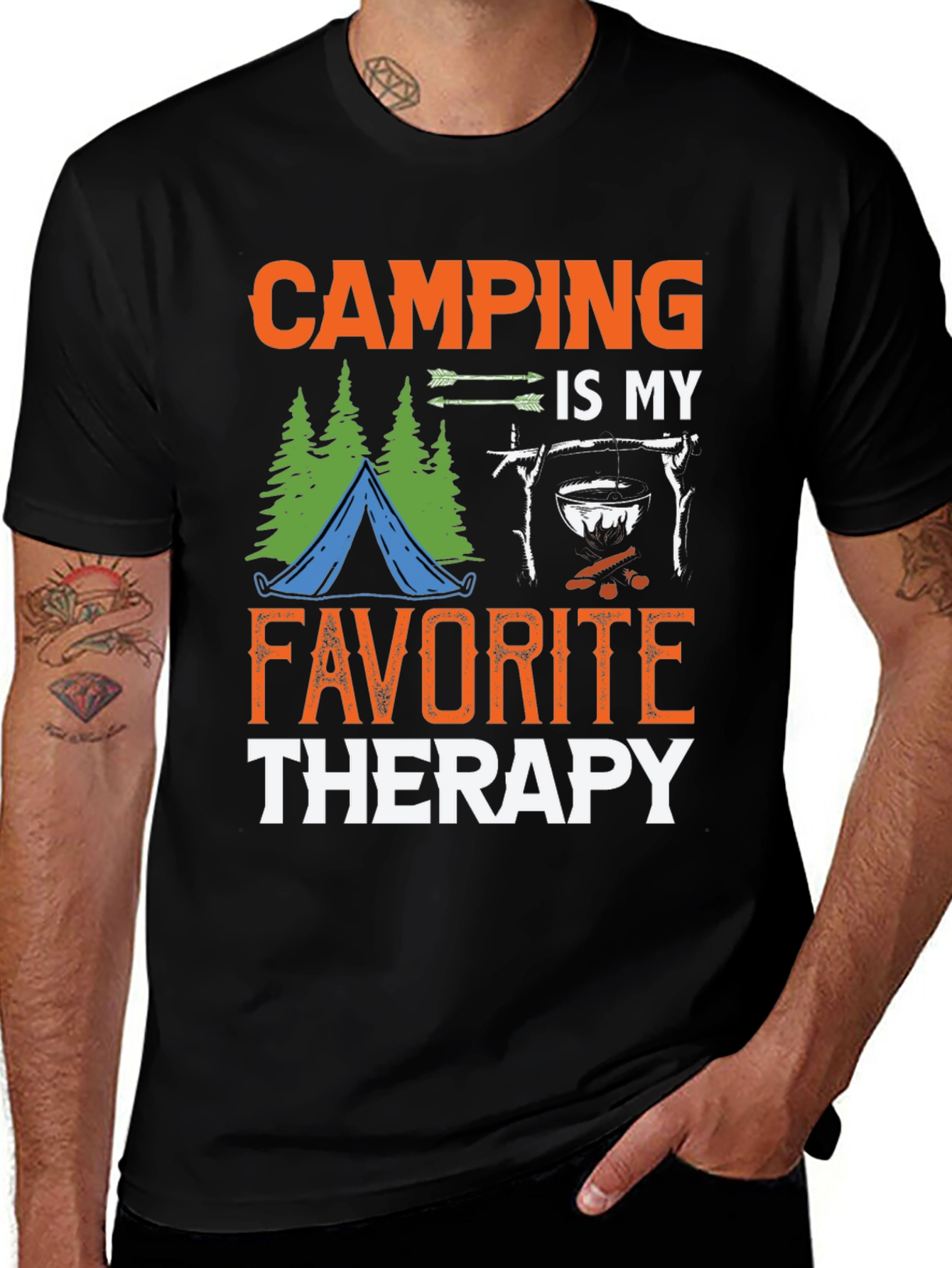 Variant 14 of Camping Is My Therapy T-Shirt