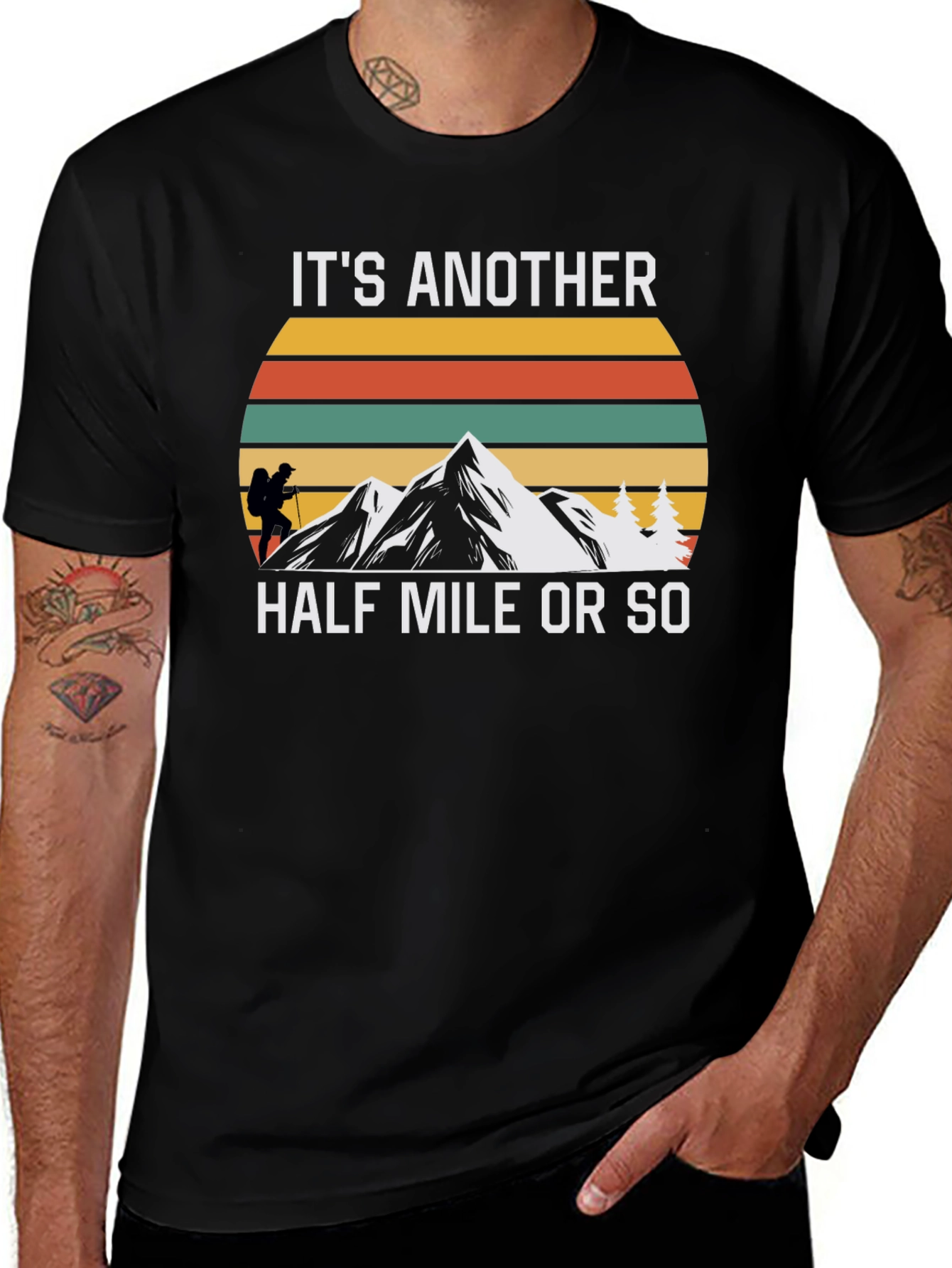 Variant 4 of Hiking T-Shirt: Another Half Mile