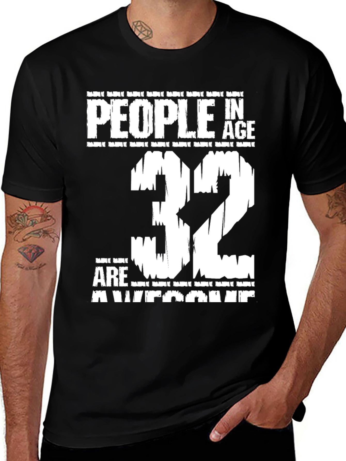 Variant 25 of People In Age 32 Are Awesome T-Shirt