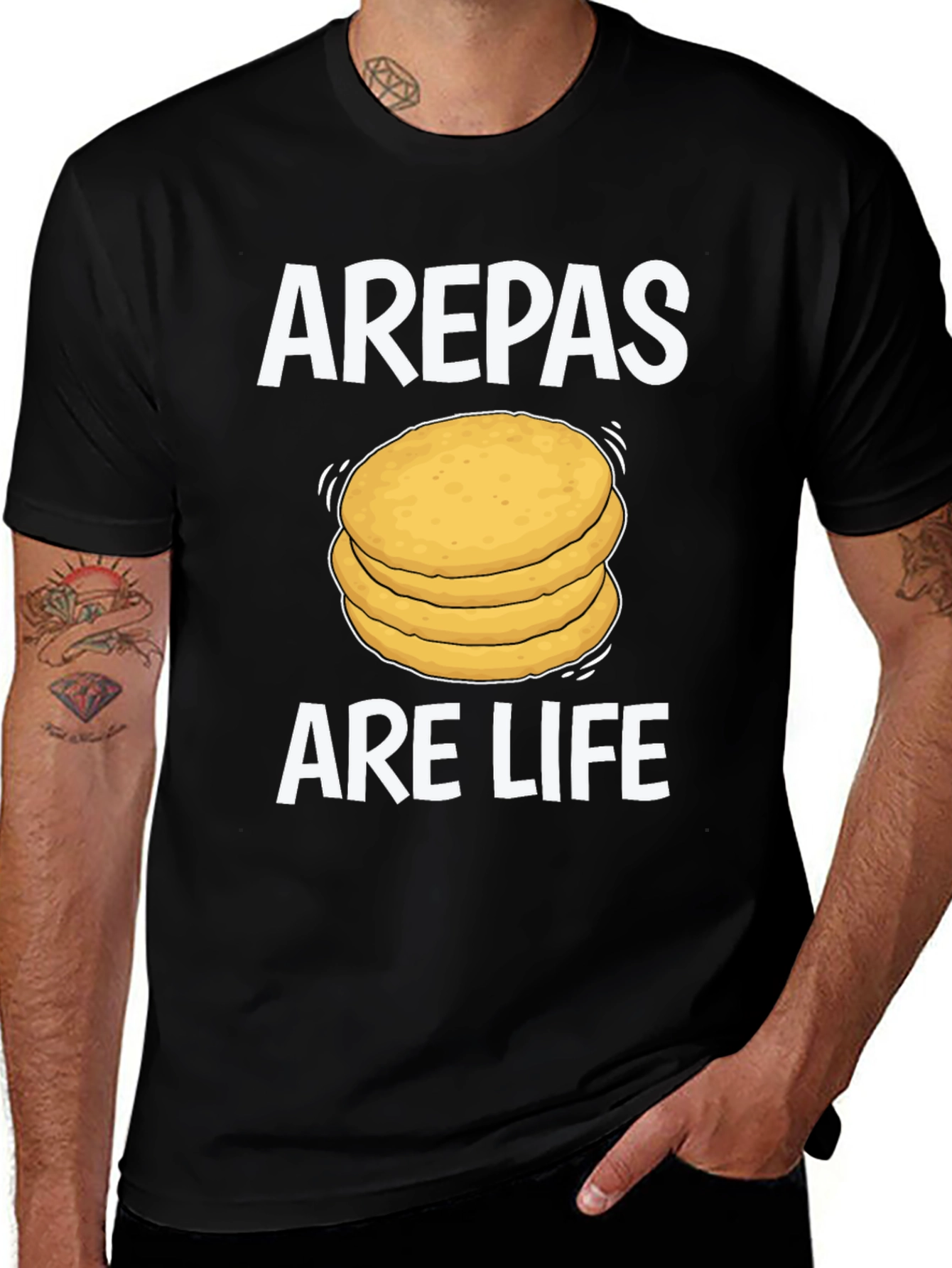 Variant 19 of Arepas Are Life T-Shirt - Foodie Tee