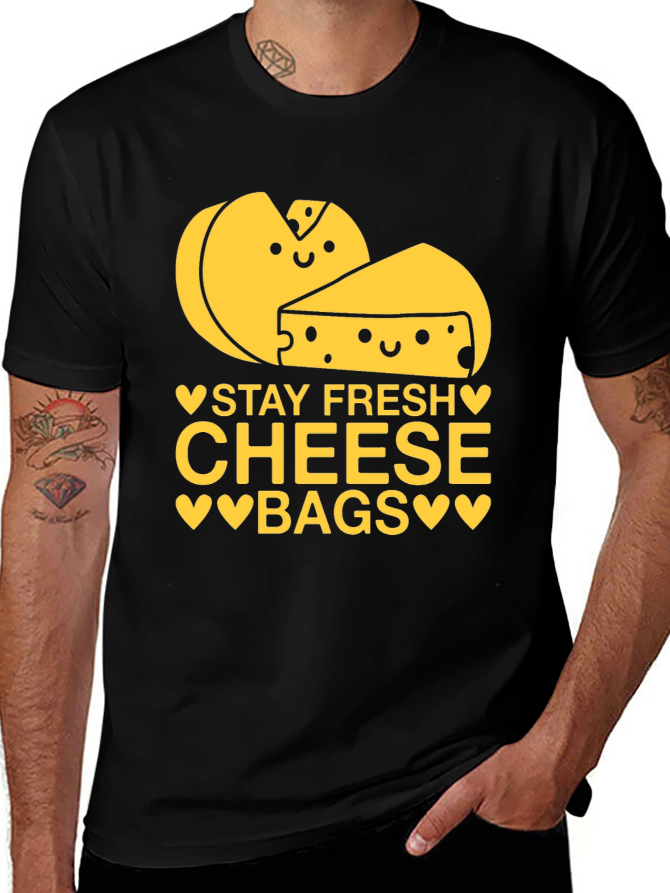 Variant 19 of Stay Fresh Cheese Bags Graphic T-Shirt