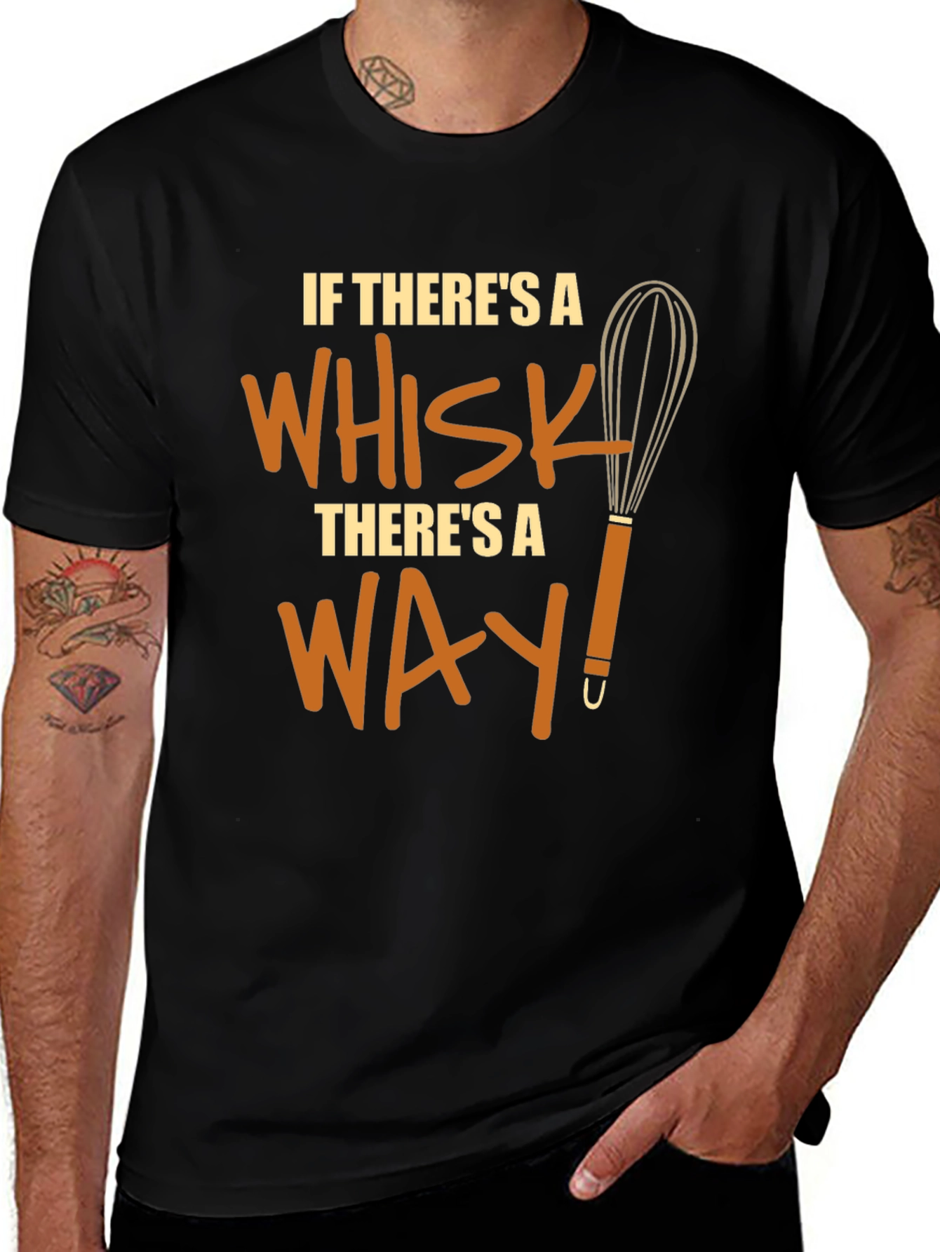 Variant 17 of Funny Chef Whisk T-Shirt - There's a Way!
