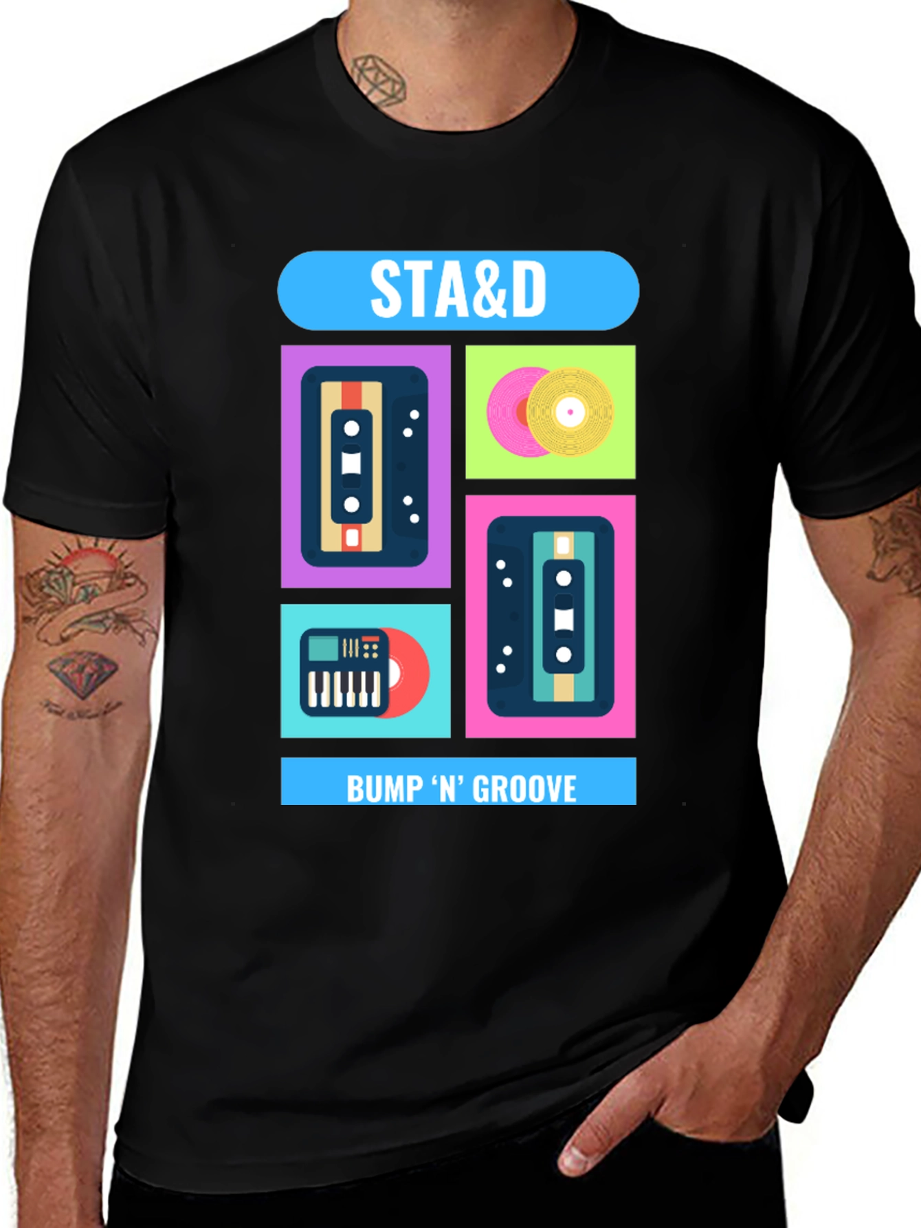 Variant 10 of Retro Music T-Shirt - STA&D Bump 'N' Groove