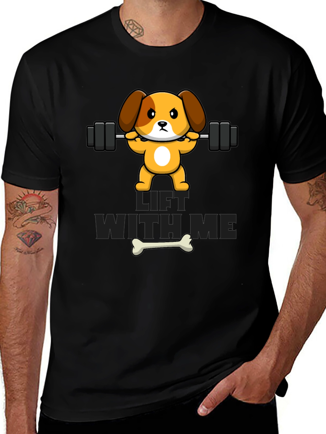 Variant 29 of Lift with Me Dog T-Shirt