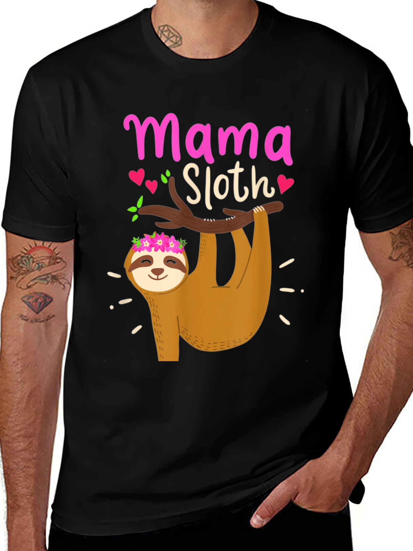 Variant 24 of Mama Sloth T-Shirt - Cute Mother's Day Gift
