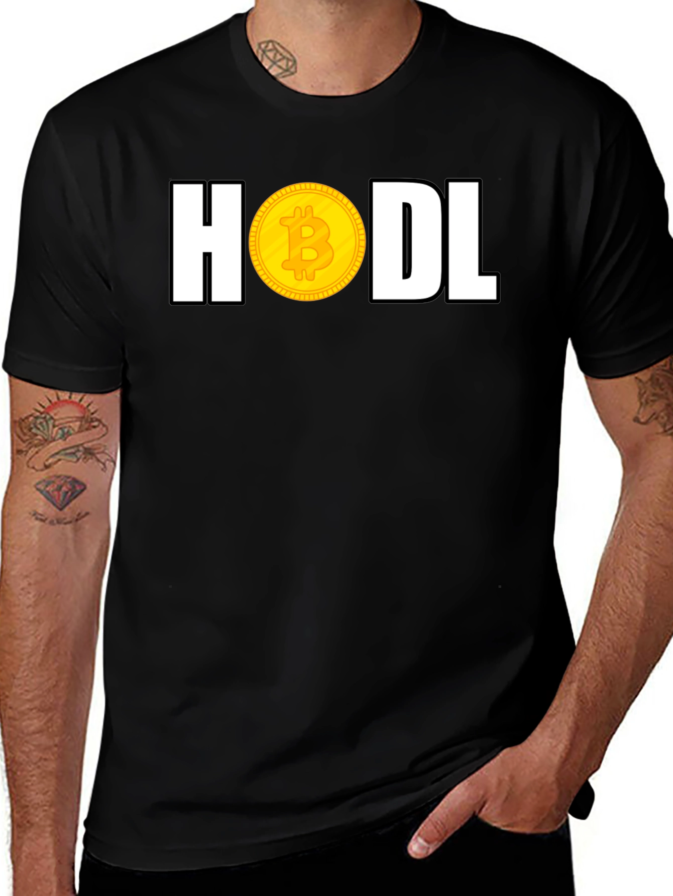 HODL Bitcoin T-Shirt Crypto Currency Tee