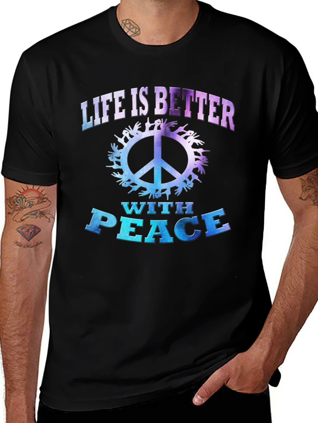 Variant 5 of Life is Better with Peace T-Shirt
