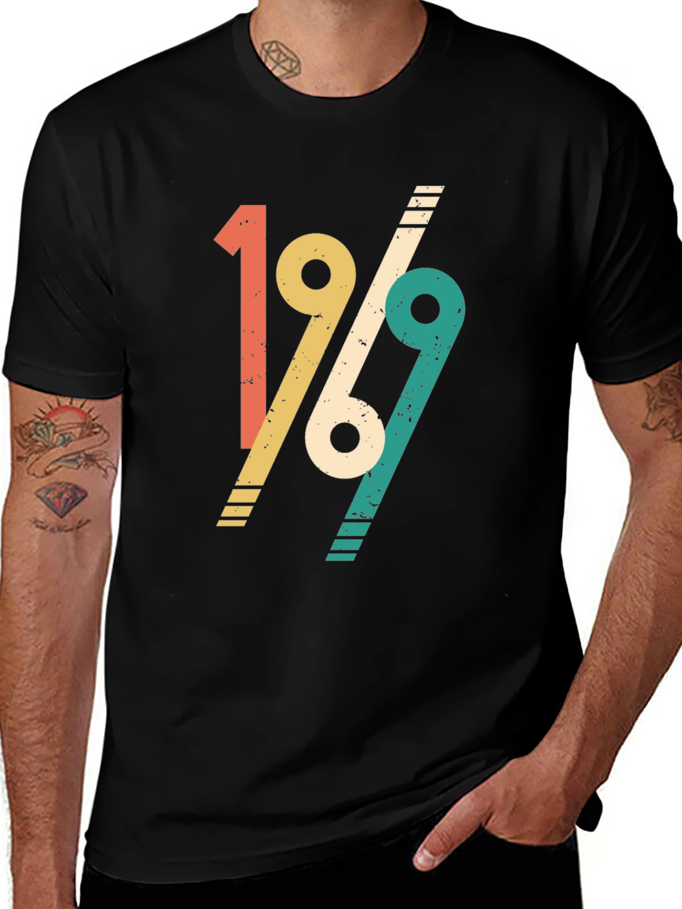 Vintage 1969 T-Shirt Retro Style Birthday Gift