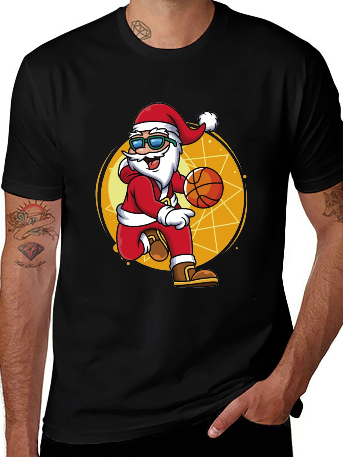 Variant 25 of Santa Claus Basketball T-Shirt