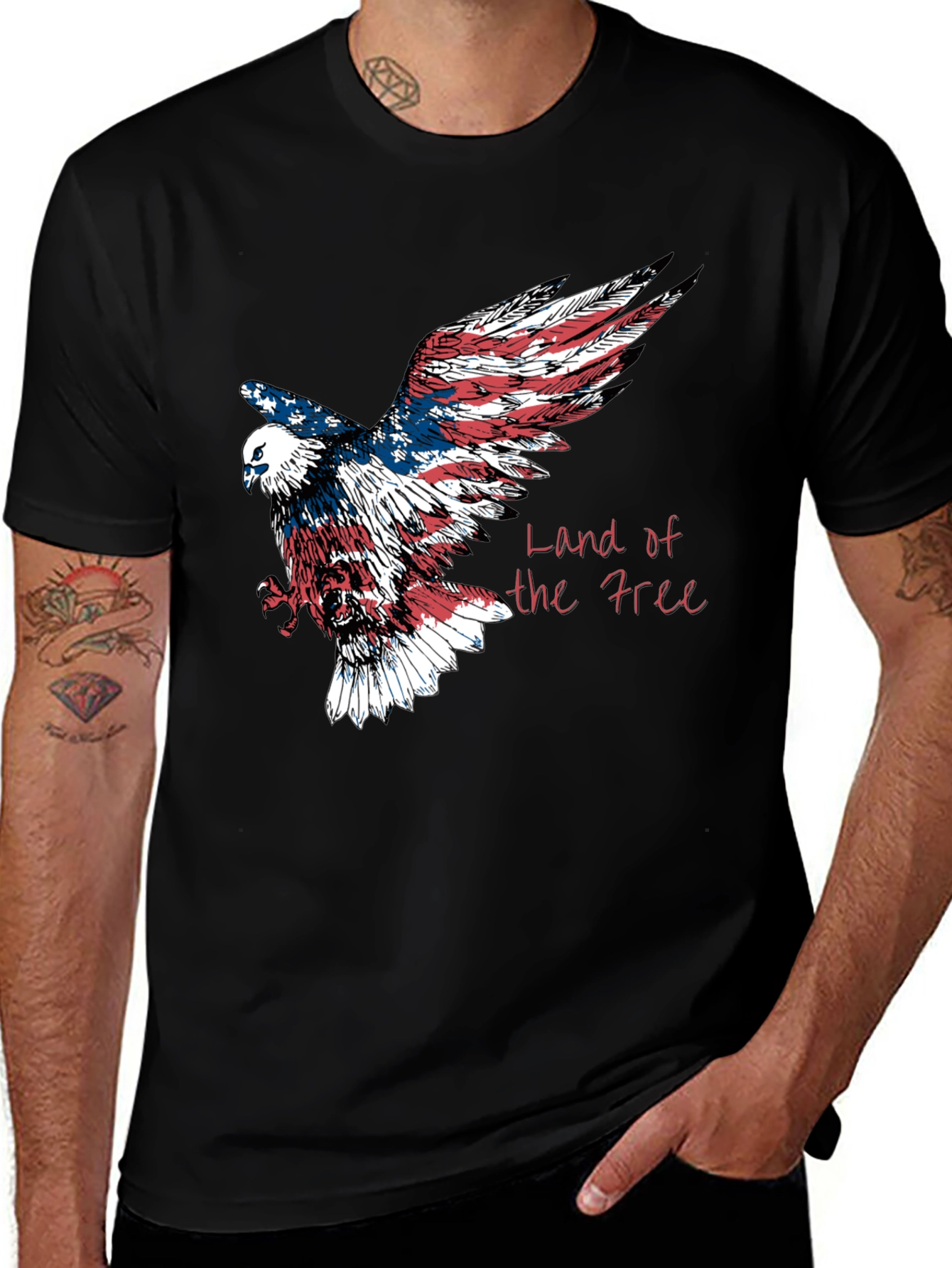 Land of the Free Eagle Graphic Tee