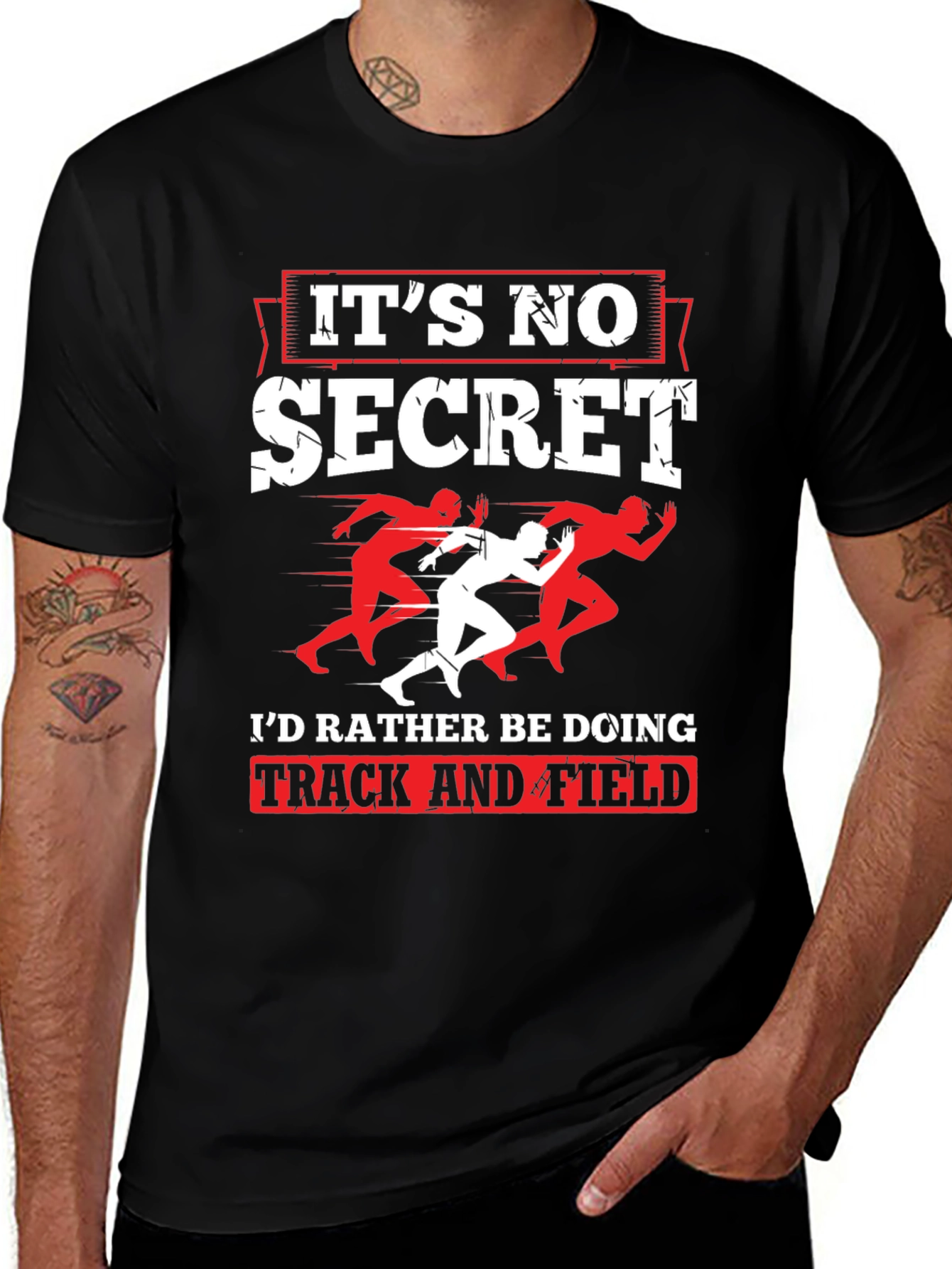 Variant 16 of Track & Field Fan T-Shirt - Secret's Out!