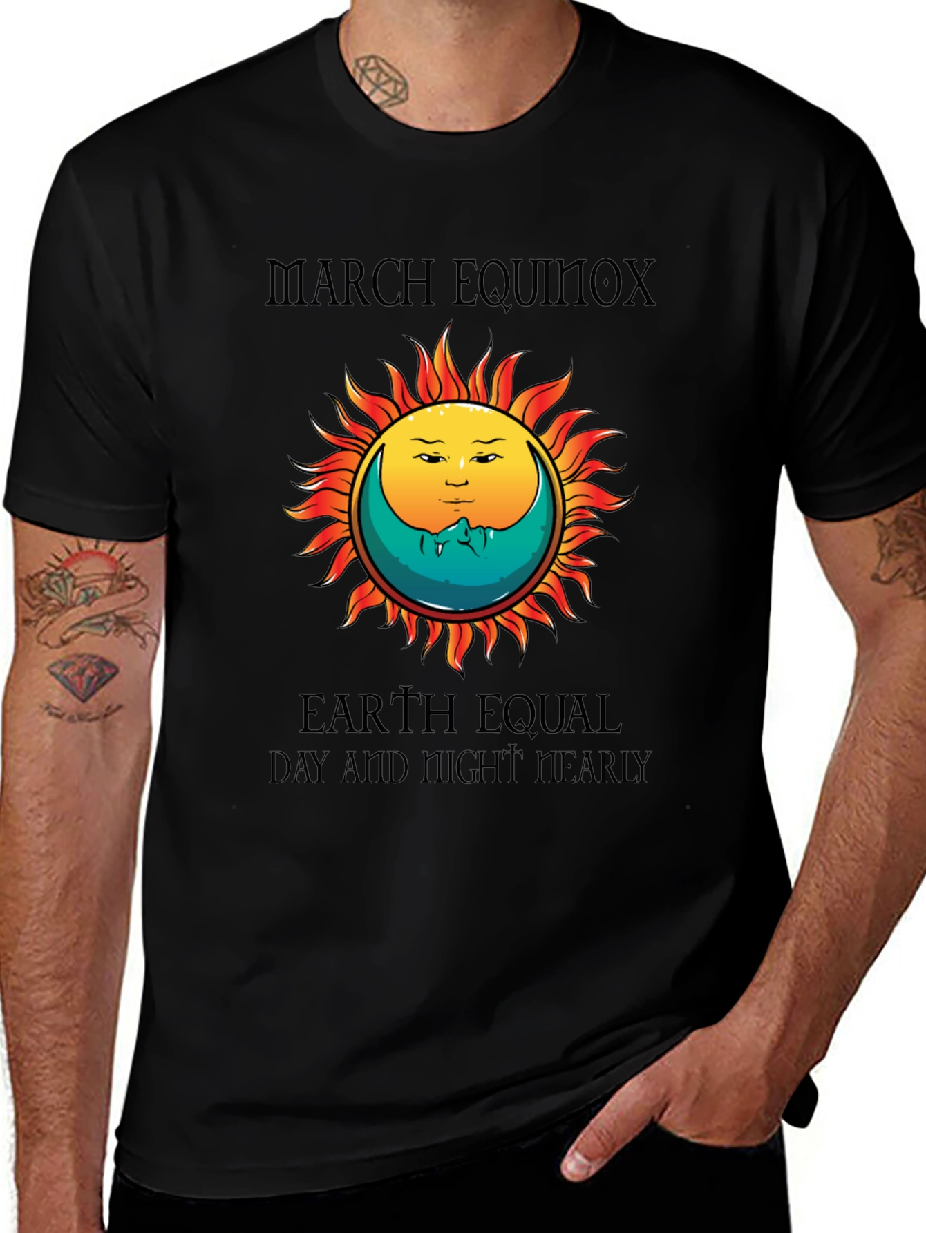 Variant 3 of March Equinox Earth Equal T-Shirt