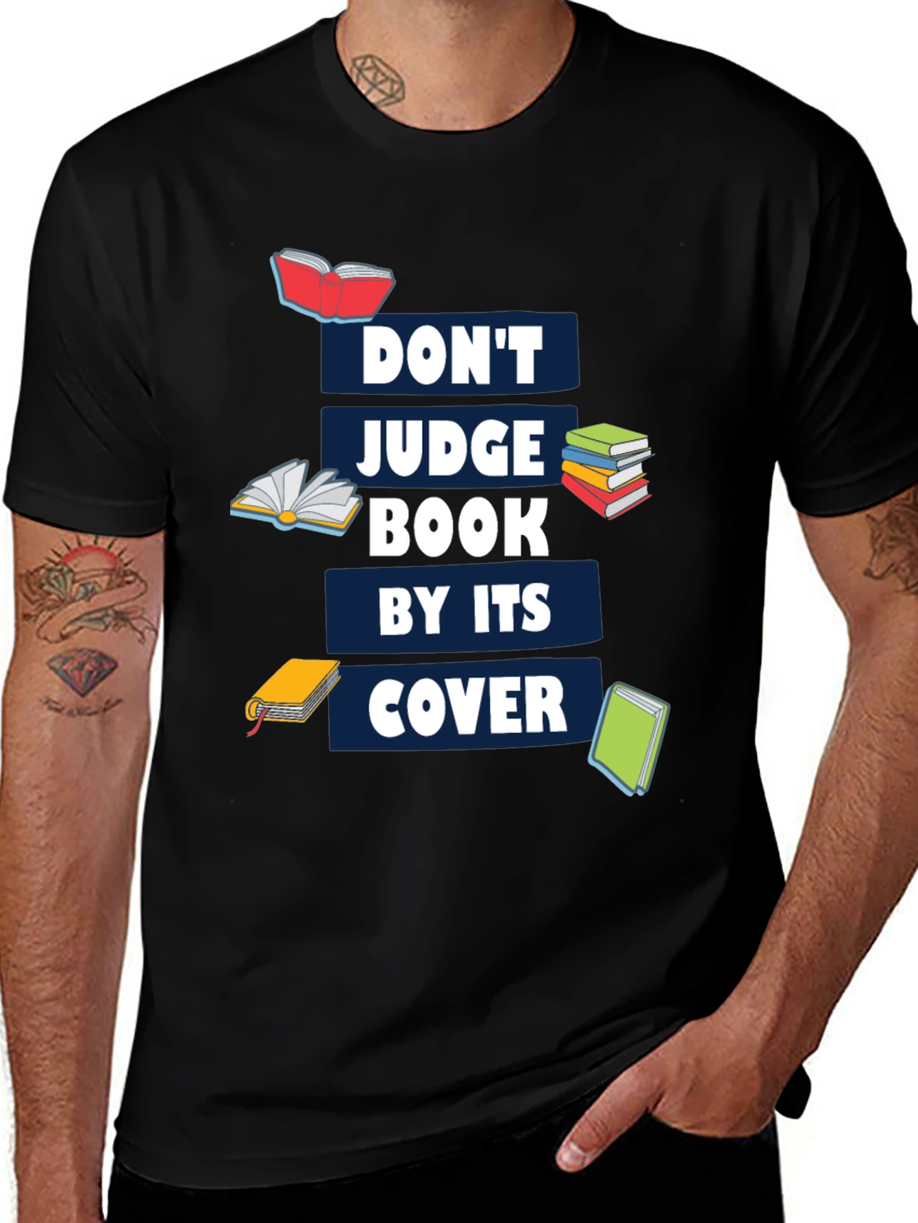 Variant 8 of Don't Judge Book By Its Cover T-Shirt