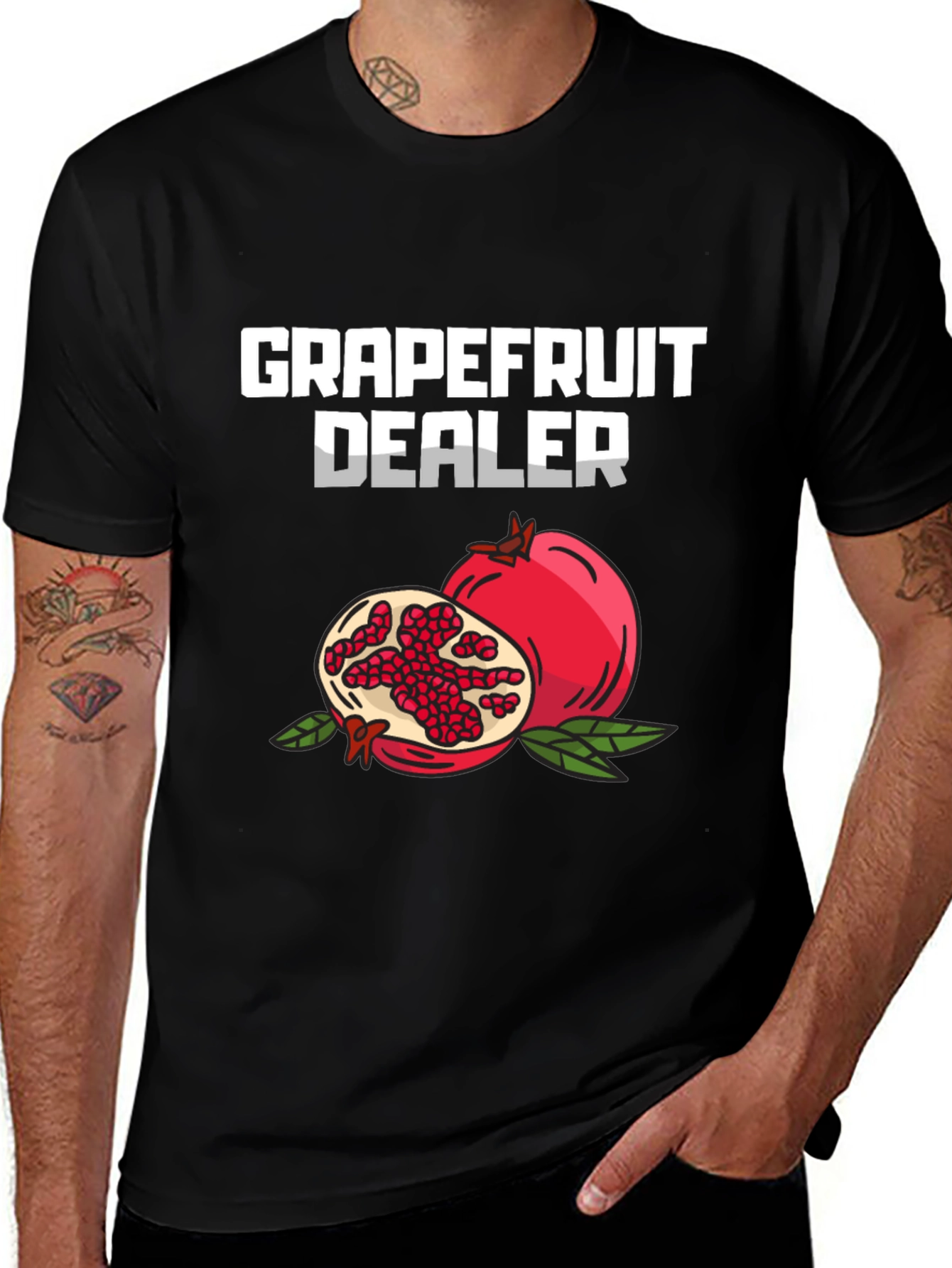 Variant 19 of Grapefruit Dealer Graphic Tee - Funny Fruit Lover Shirt