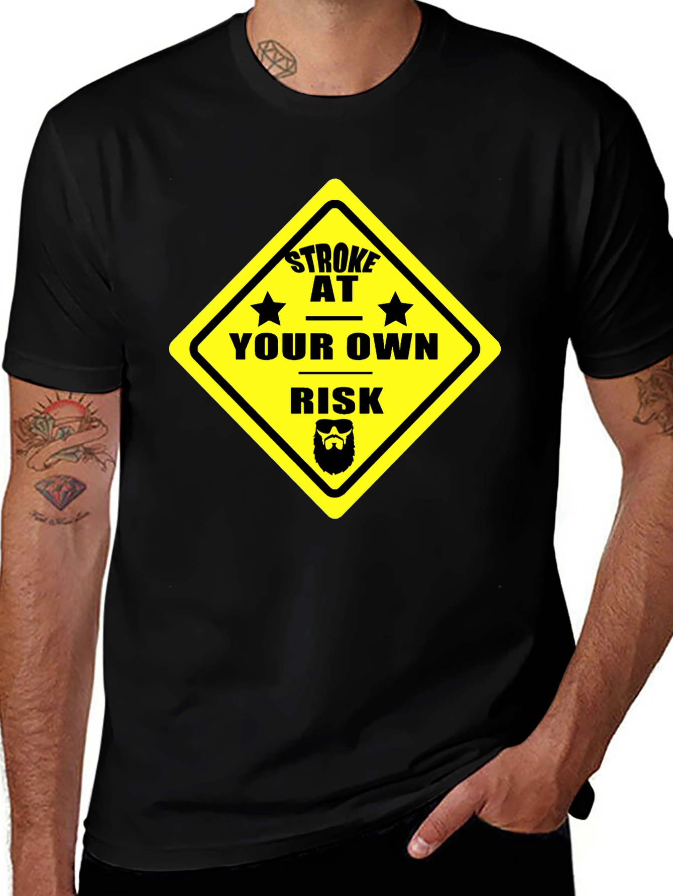 Variant 6 of Stroke At Your Own Risk T-Shirt