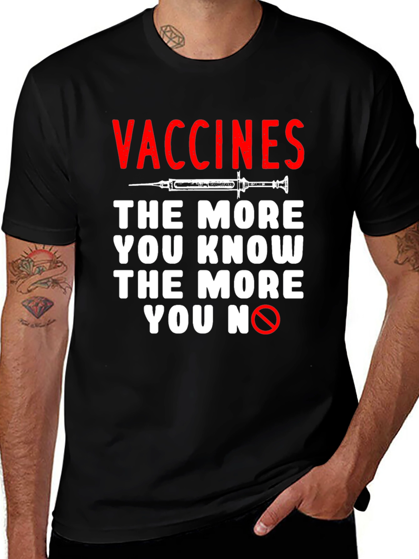 Variant 5 of Vaccines The More You Know Graphic Tee