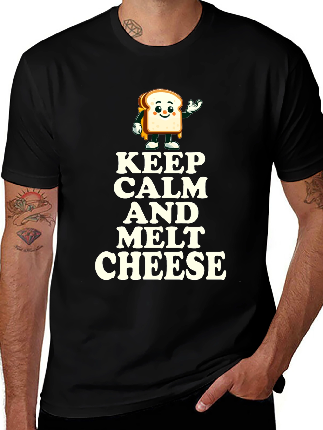 Variant 30 of Keep Calm and Melt Cheese Graphic Tee