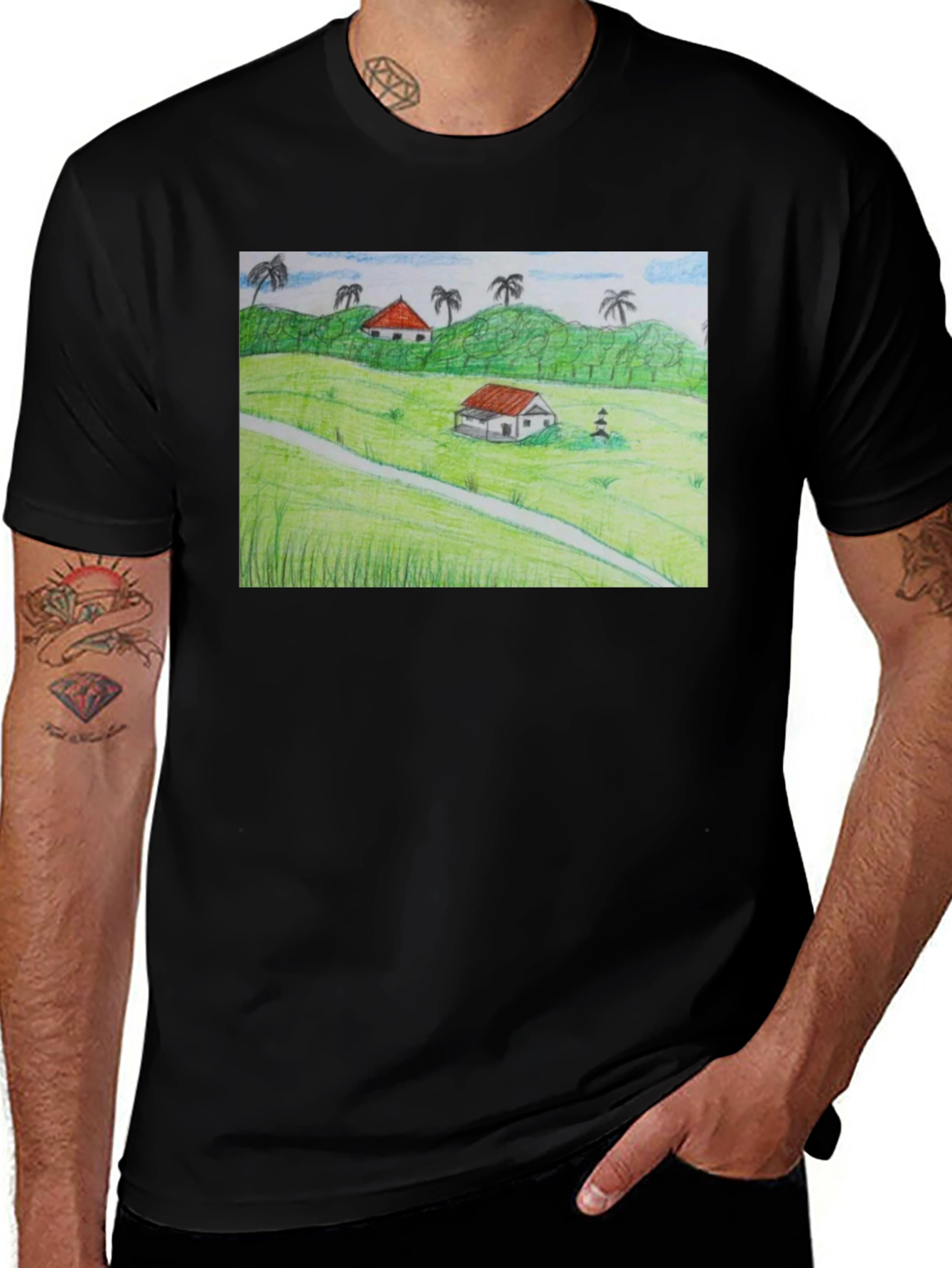 Variant 14 of Nature Landscape Graphic T-Shirt