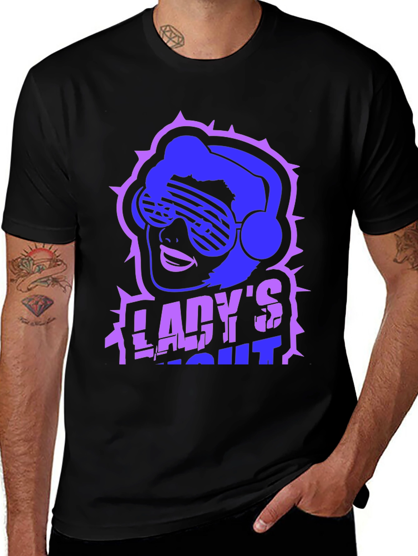Variant 18 of Lady's Night Black T-Shirt Graphic Tee