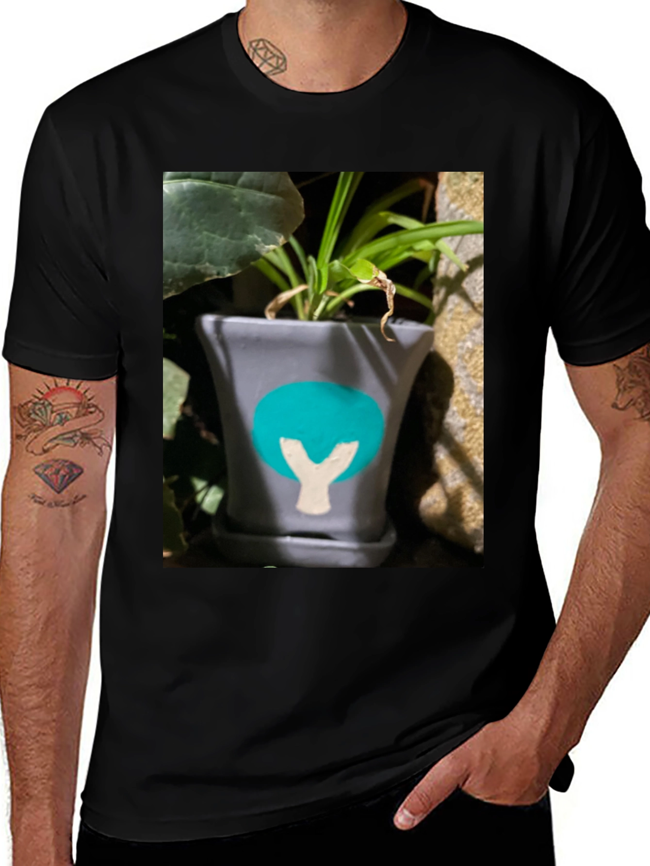 Variant 26 of Plant Pot Graphic Tee - Unique Design