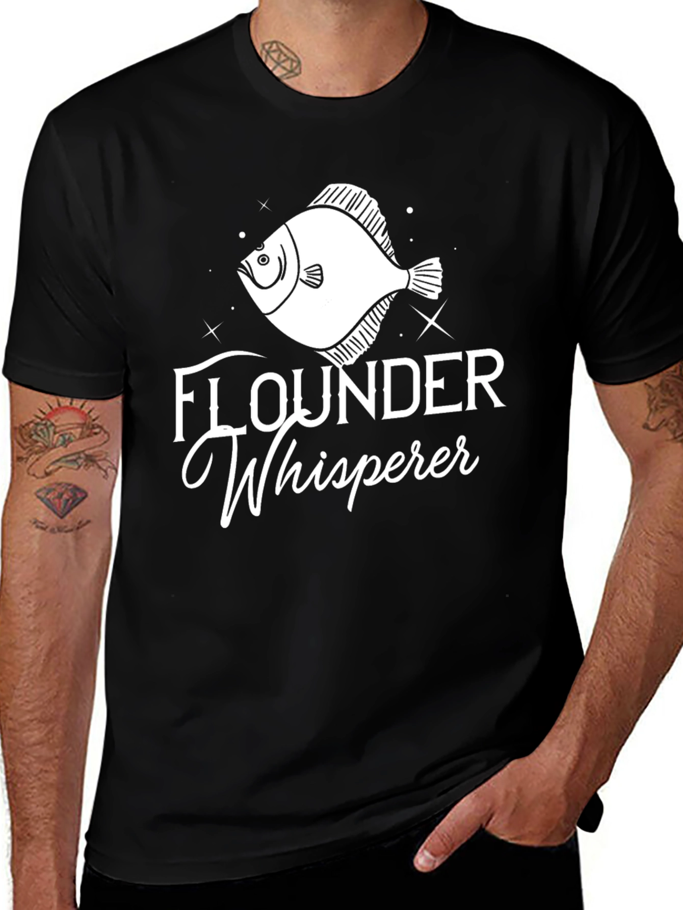 Flounder Whisperer Graphic T-Shirt