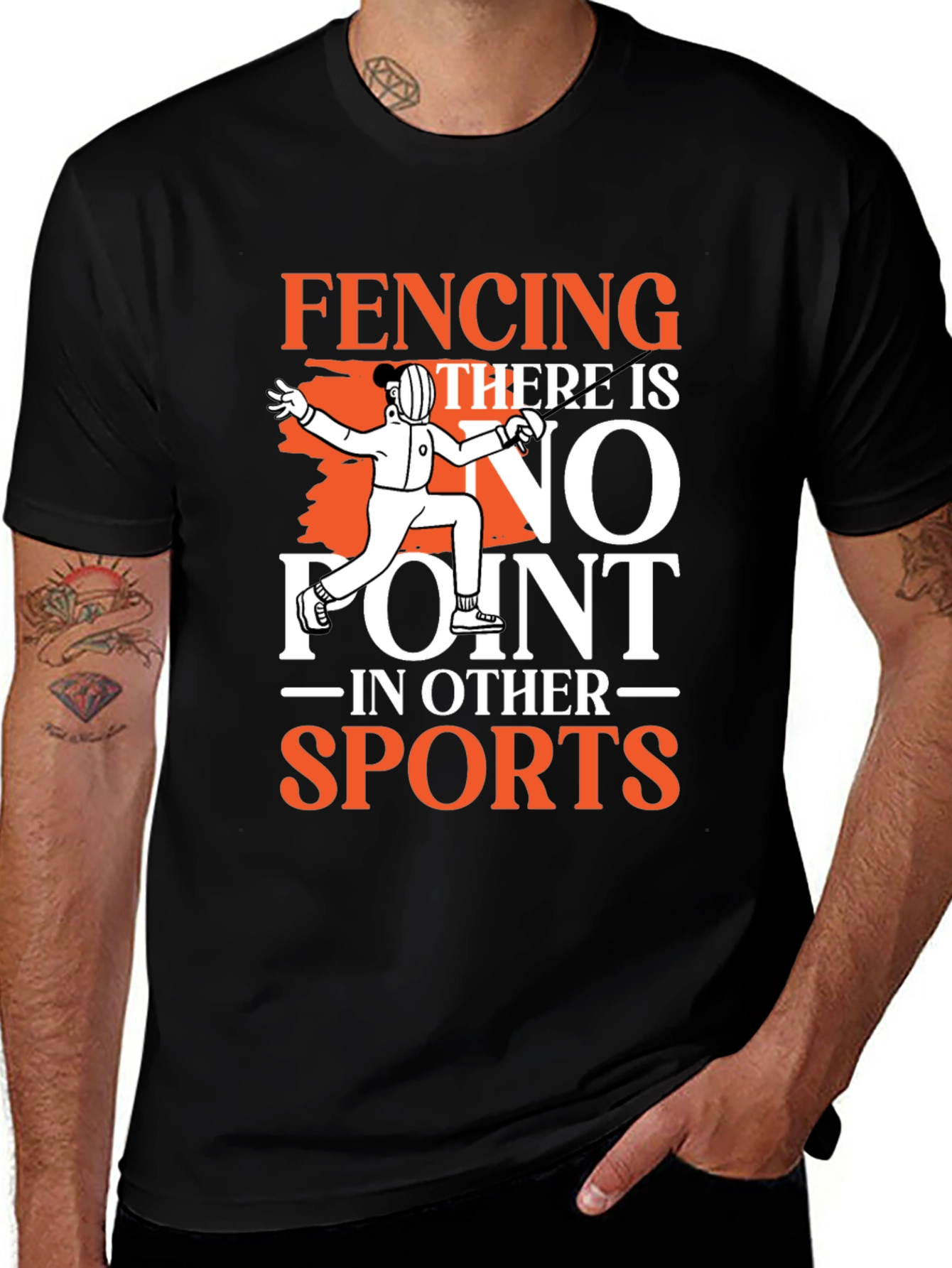 Variant 14 of Fencing No Point in Other Sports Graphic T-Shirt