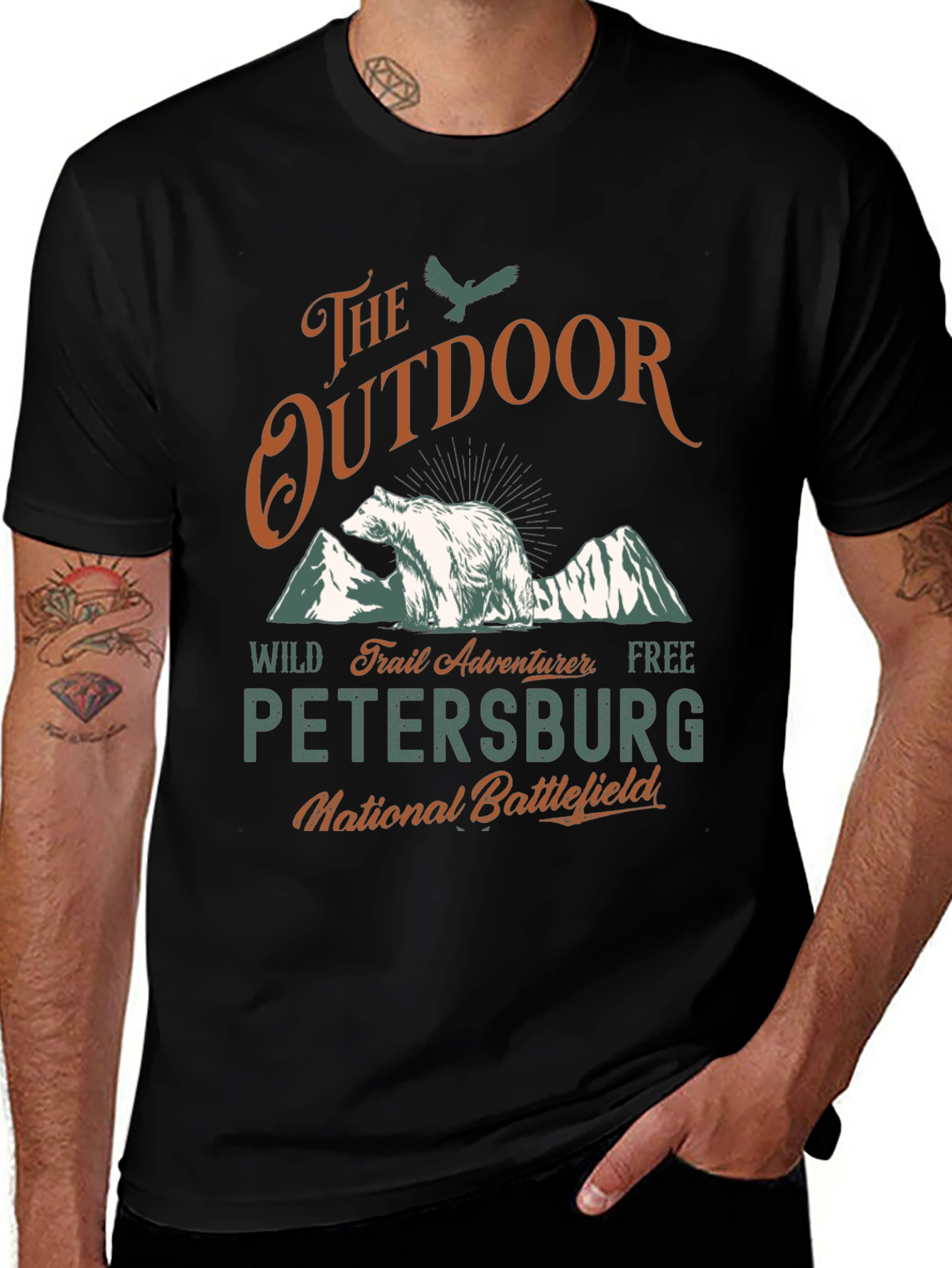 Variant 4 of Outdoor Adventure T-Shirt - Petersburg National Battlefield