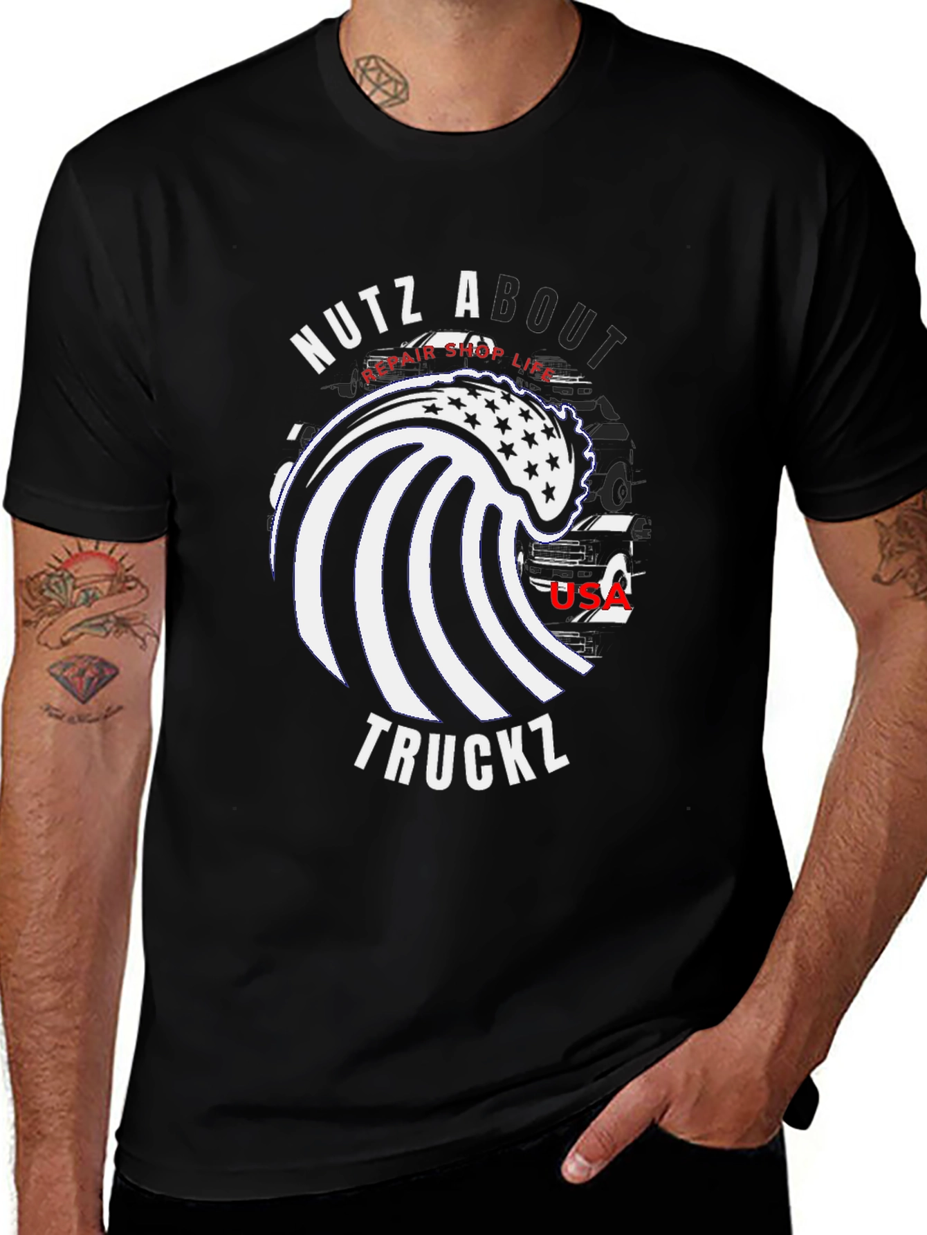 Variant 7 of Nutz About Truckz Graphic Tee
