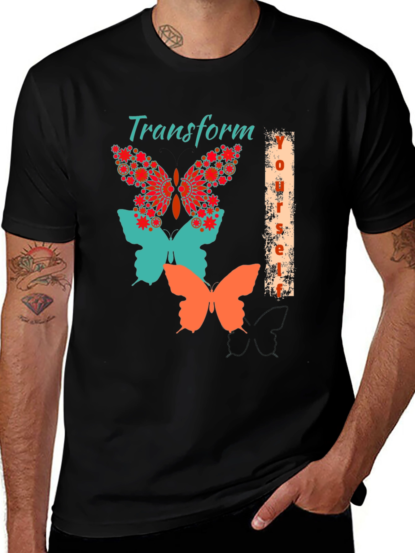 Variant 24 of Transform Yourself Butterfly Graphic Tee