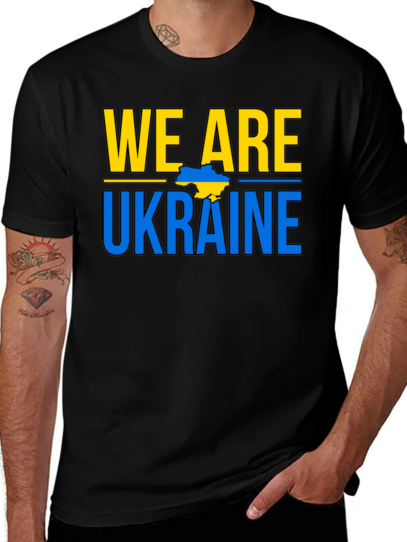 We Are Ukraine T-Shirt - Black