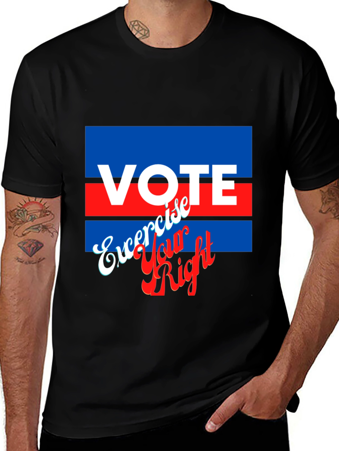 Vote Exercise Your Right Graphic T-Shirt