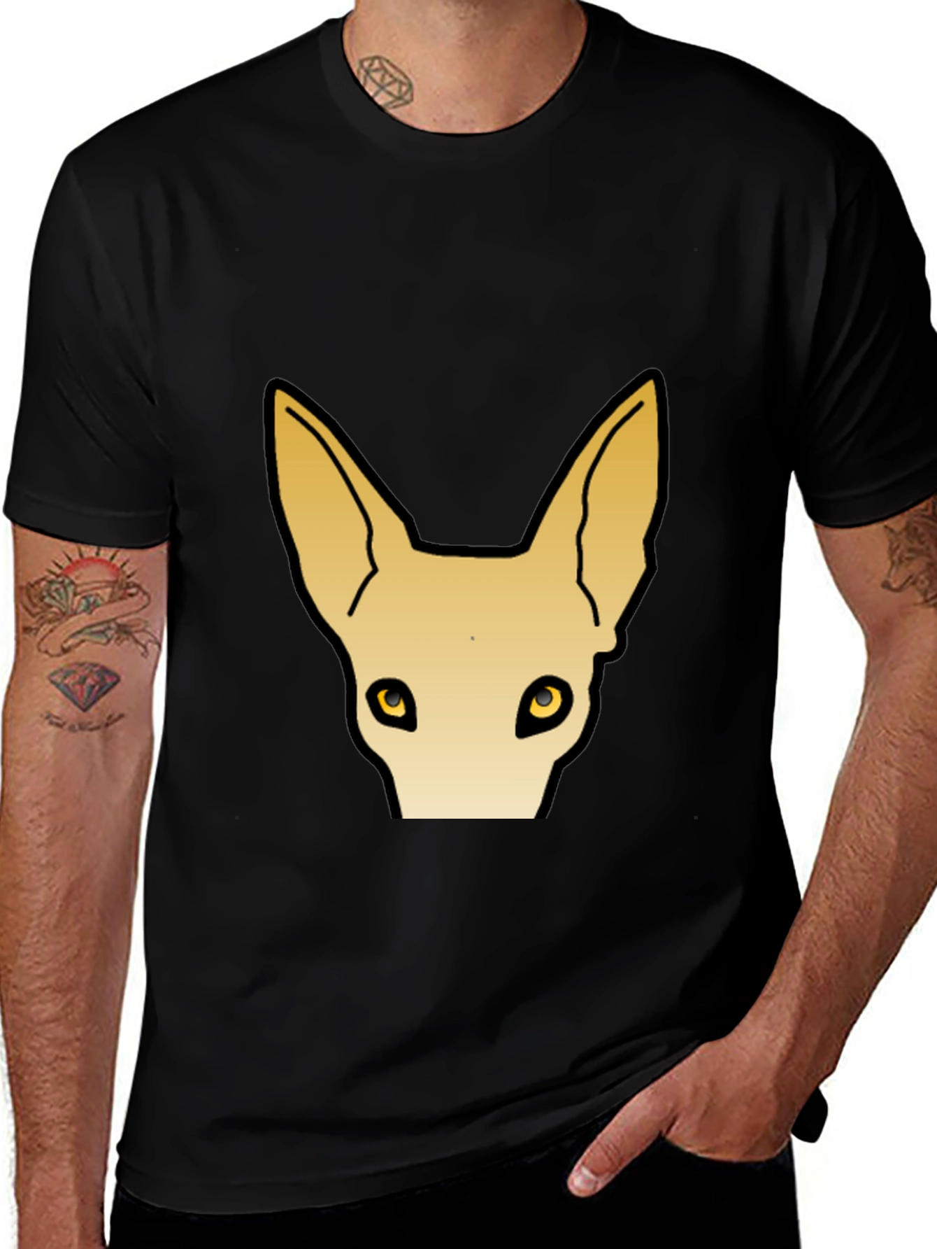 Variant 22 of Cool Cat Graphic Tee - Trendy Animal Print Shirt